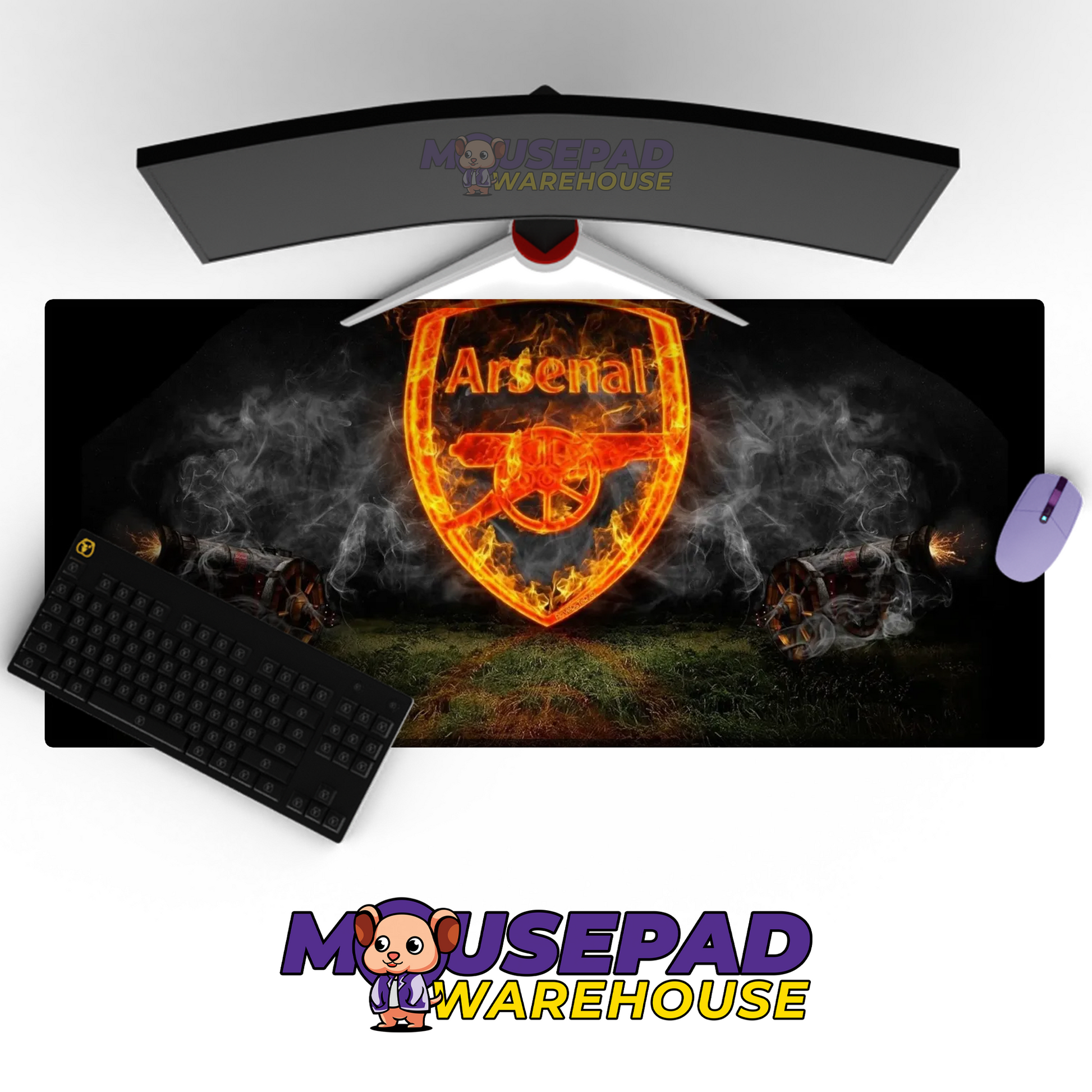 Arsenal V9 Mousepad Mockup