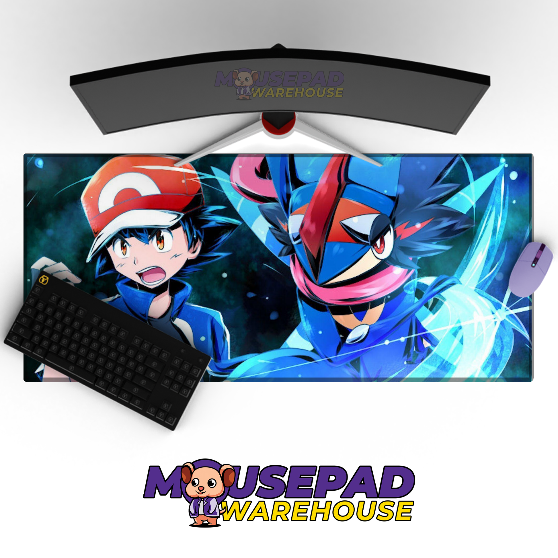 Ash Greninja with Ash Battle Ready Mockup