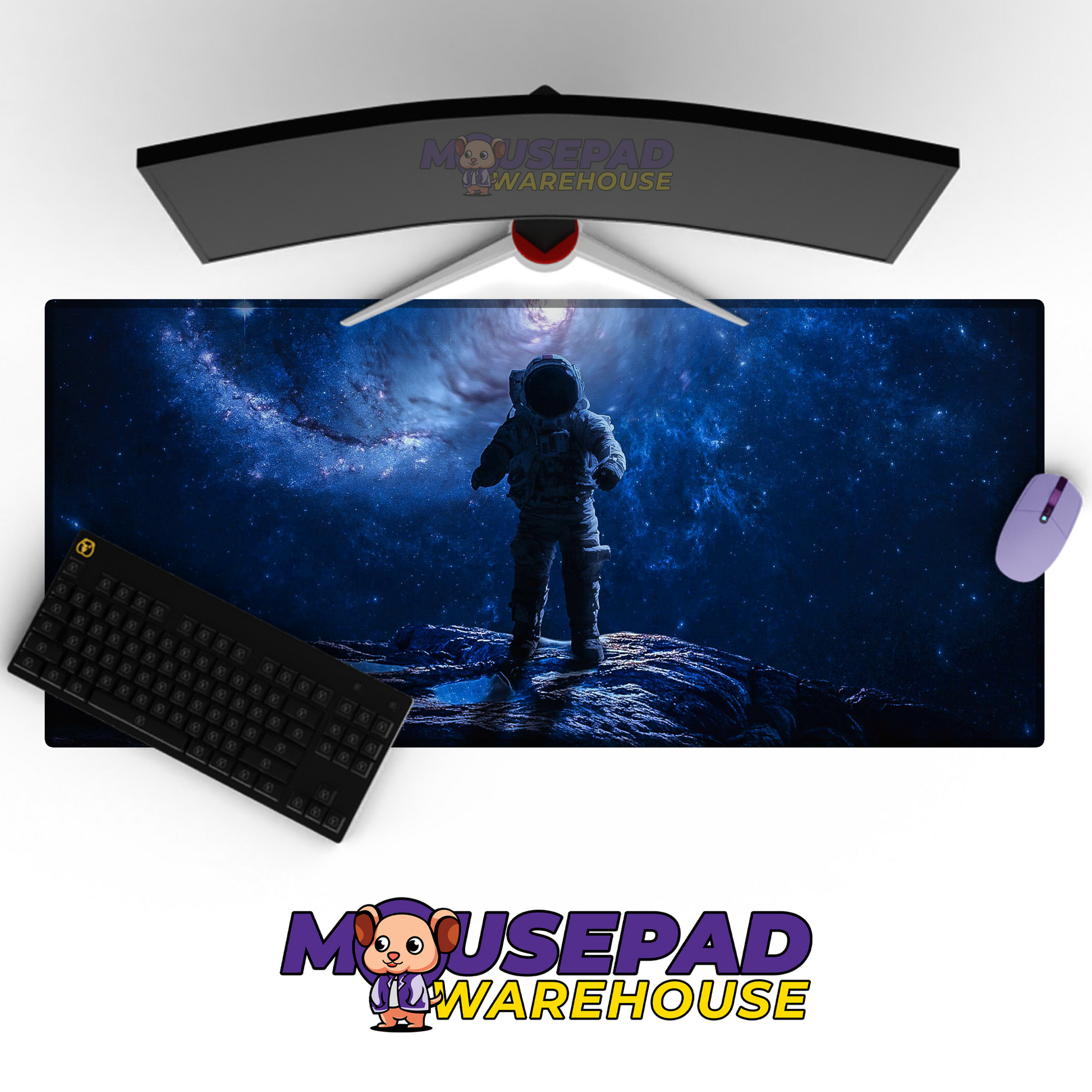 Astral Horizon Milky Way Stars Space Mousepad Mockup