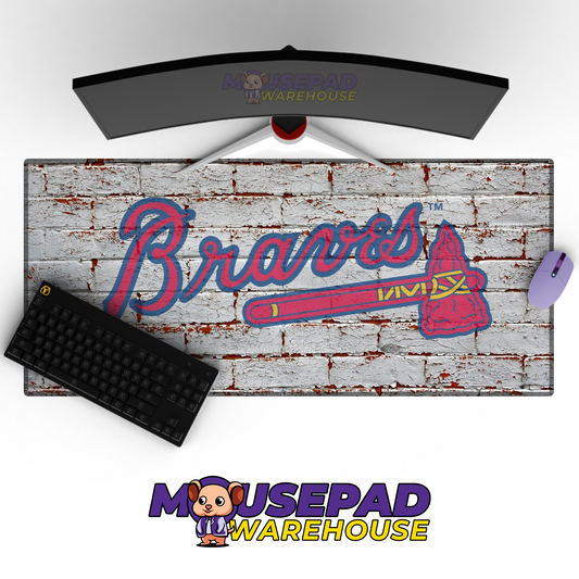 Atlanta Braves V9 Mousepad Mockup