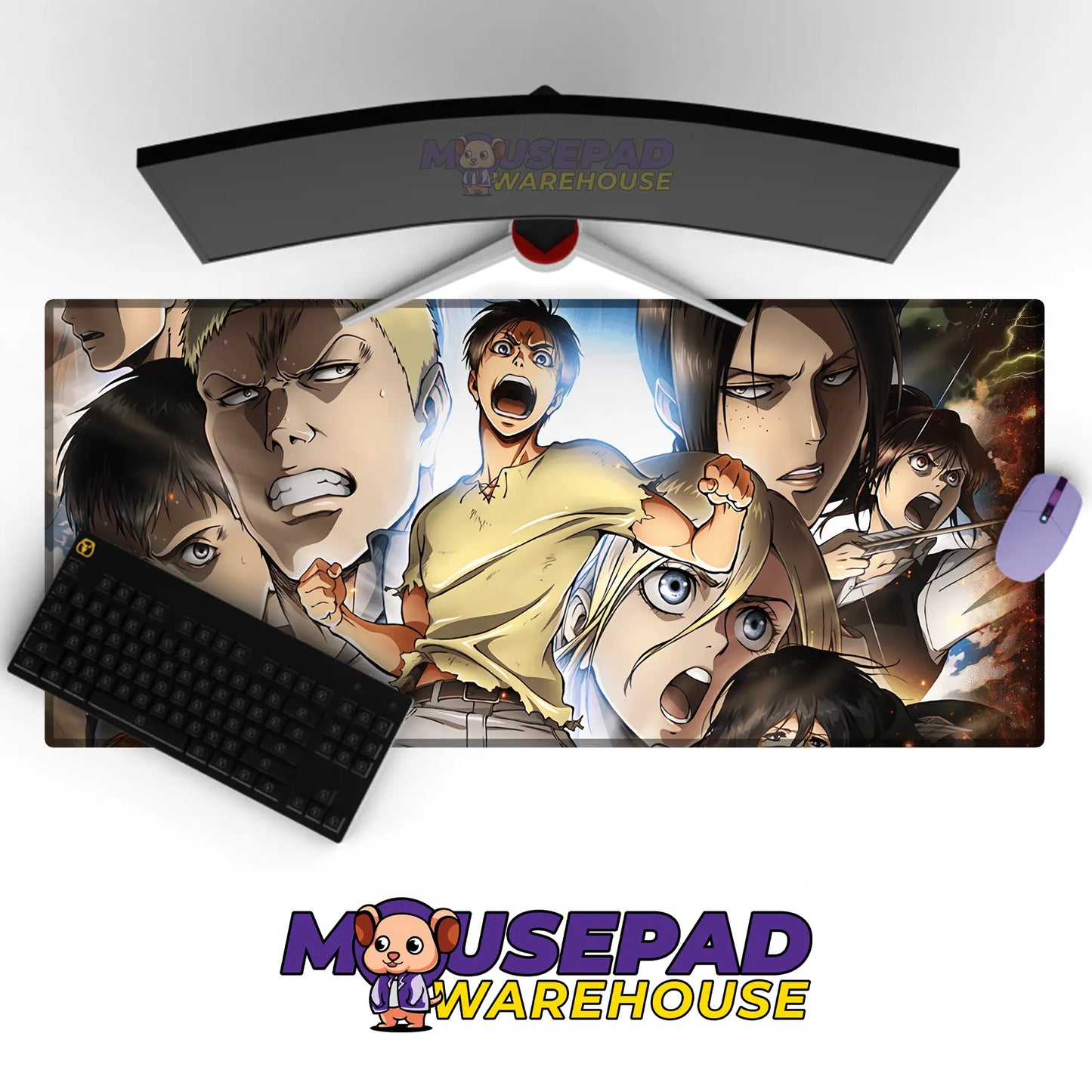 Attack on Titan Anime Mousepad 817371 - Mousepad Warehouse