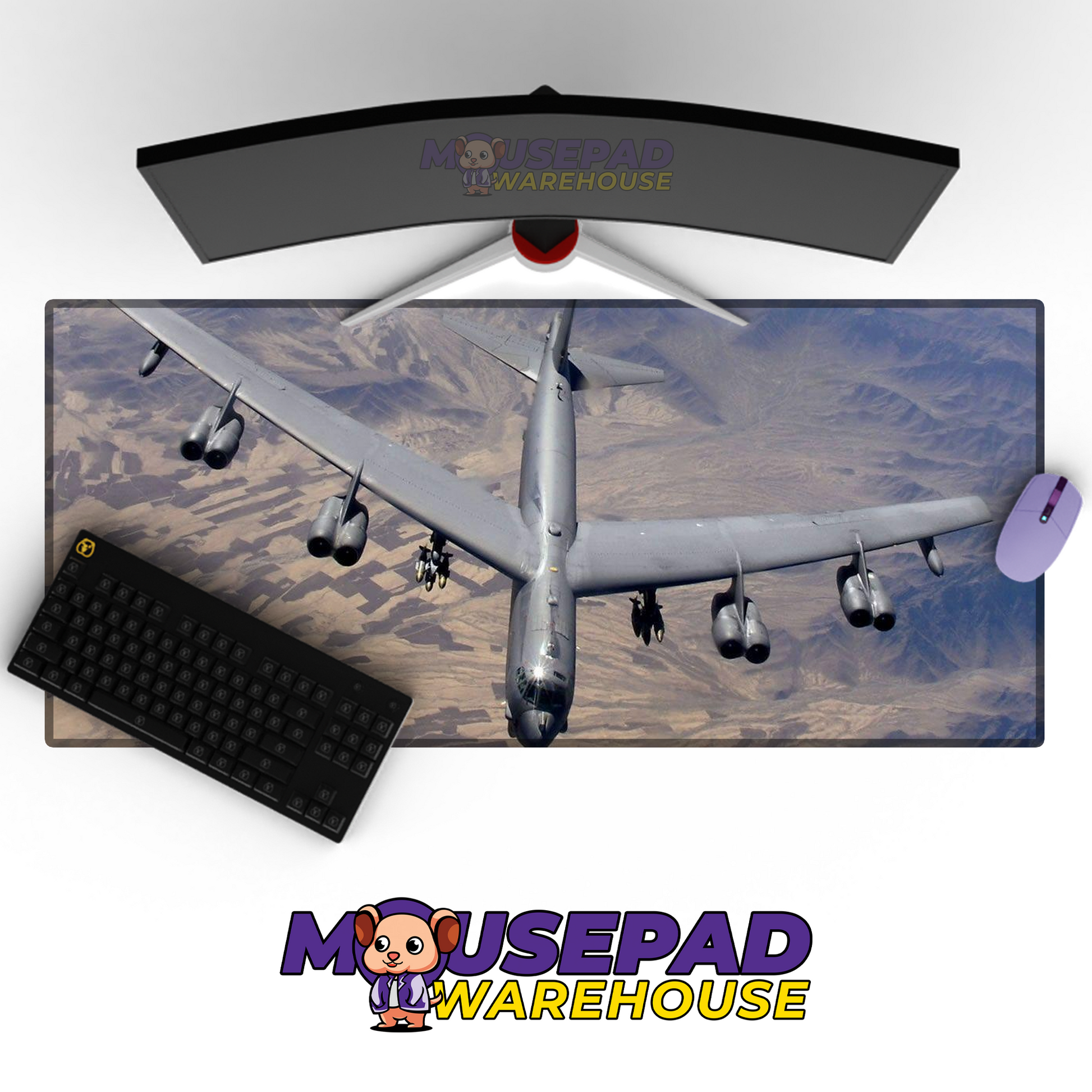 B-52 Stratofortress V18 Mousepad Deskmat Mockup