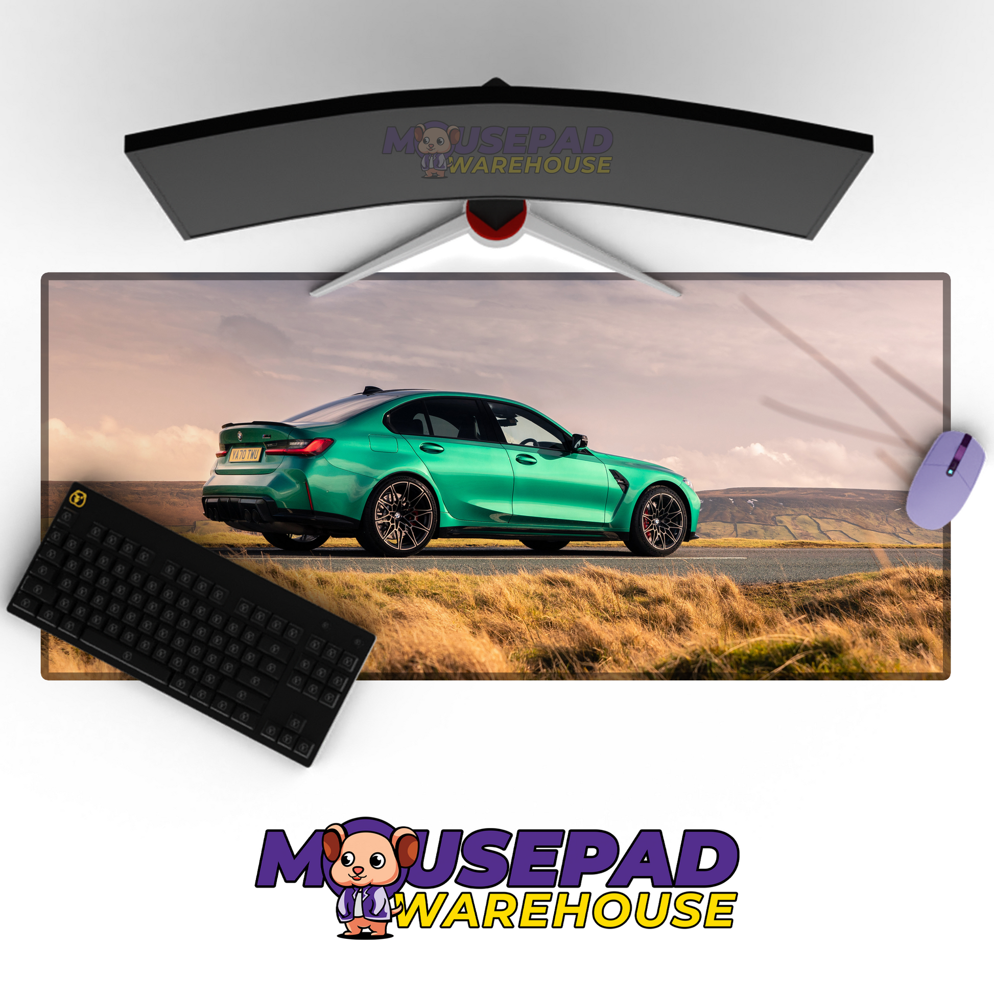 BMW M3 V16 Mousepad Mockup