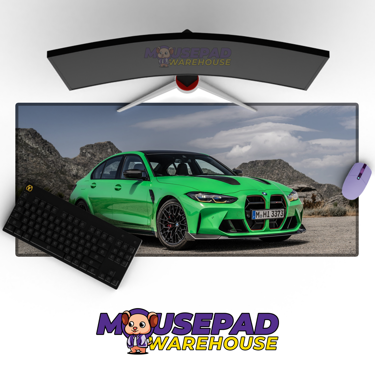 BMW M3 V6 Mousepad Mockup