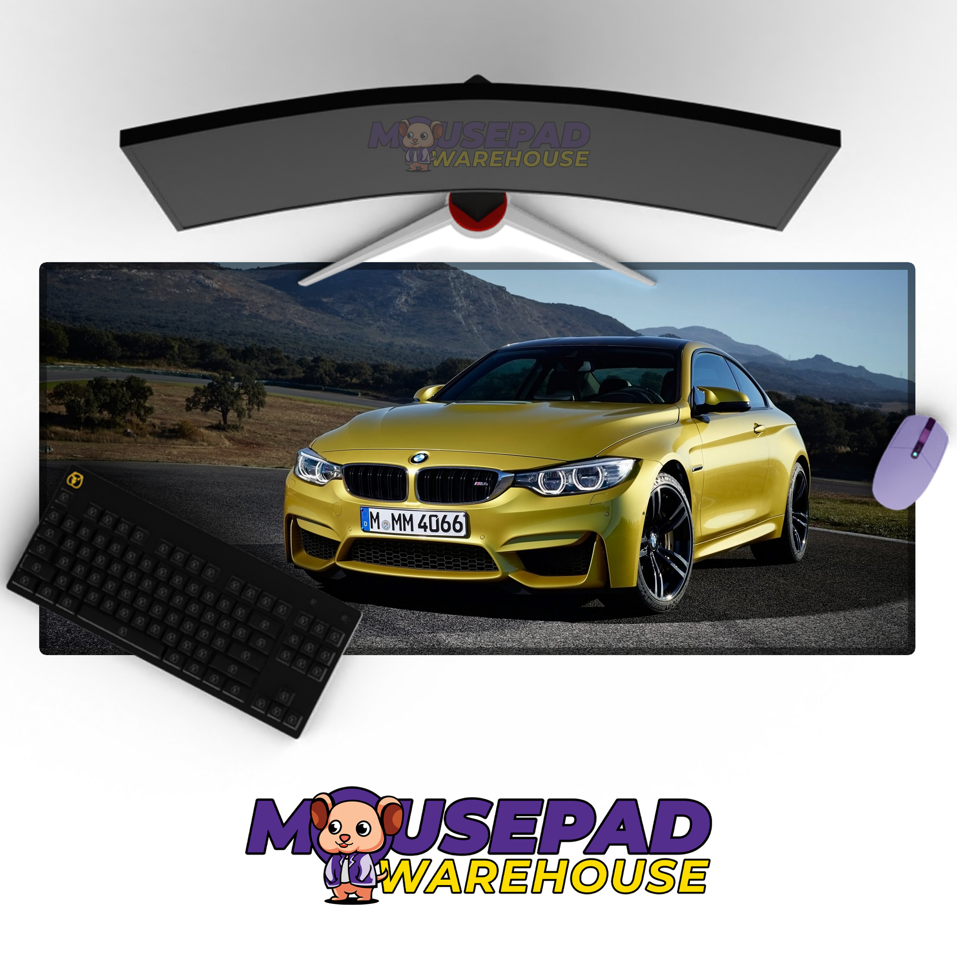 BMW M4 V11 Mousepad Mockup