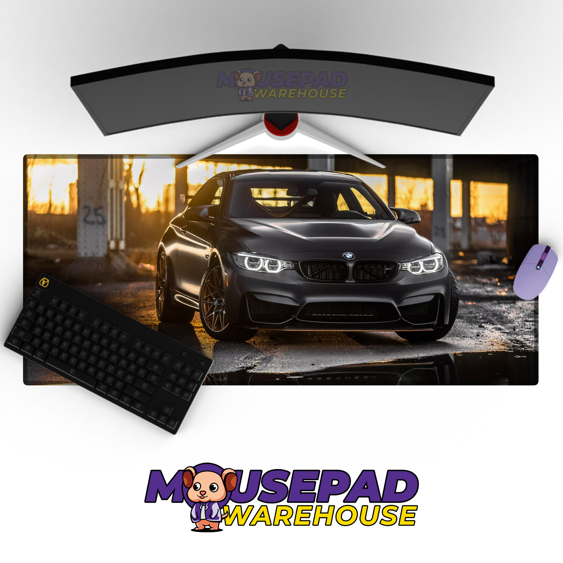 BMW M4 V12 Mousepad Mockup