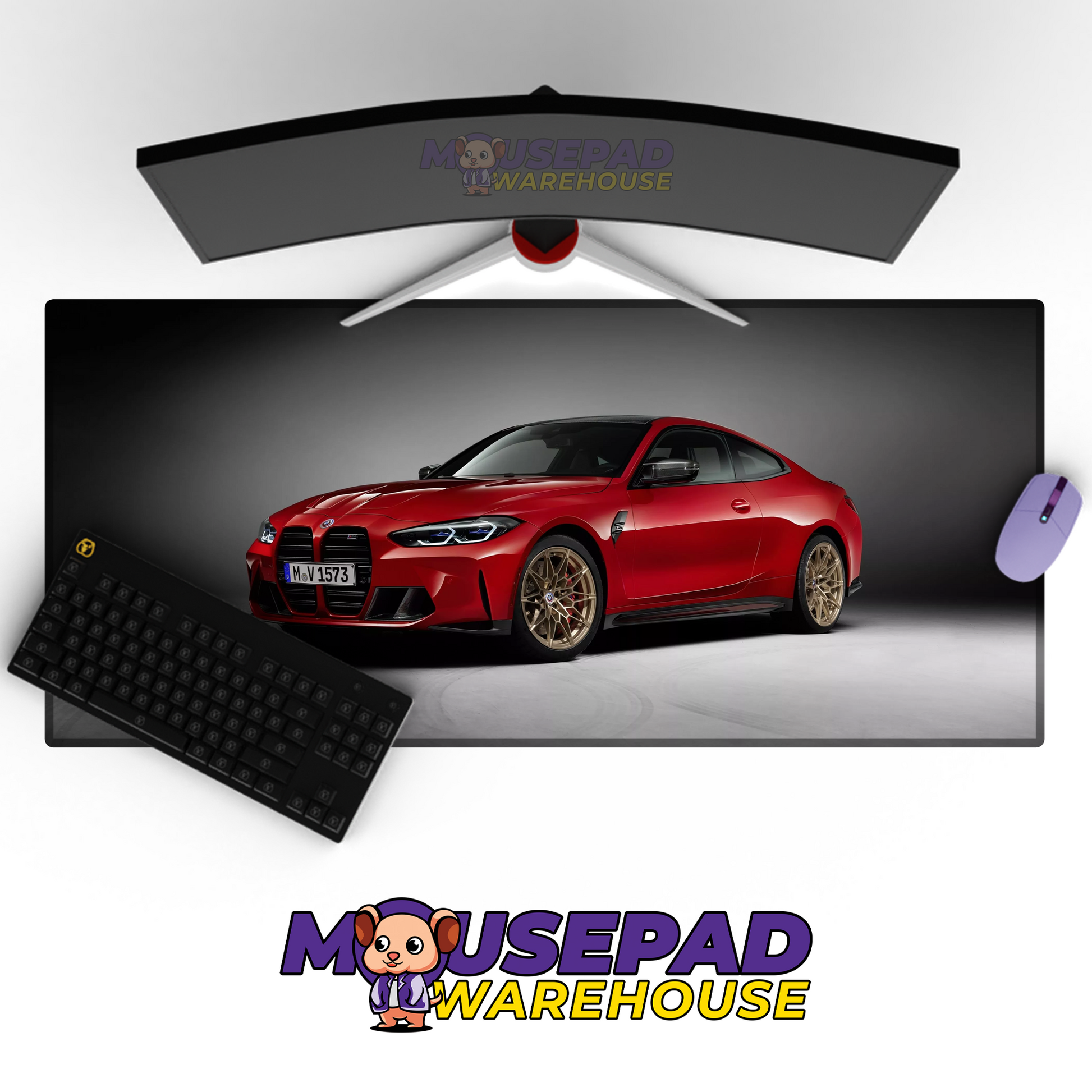 BMW M4 V19 Mousepad Mockup