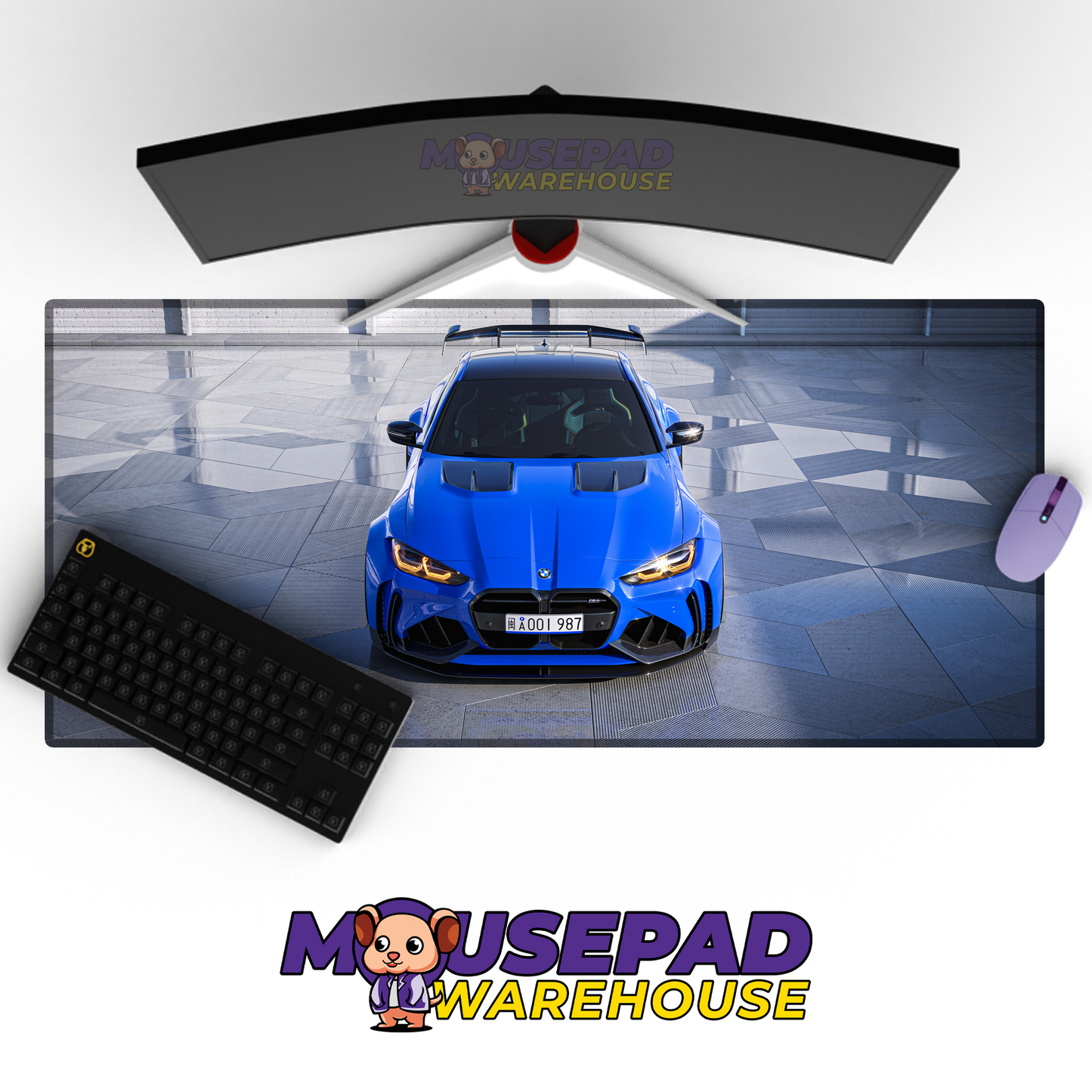 BMW M4 V2 Mousepad Mockup