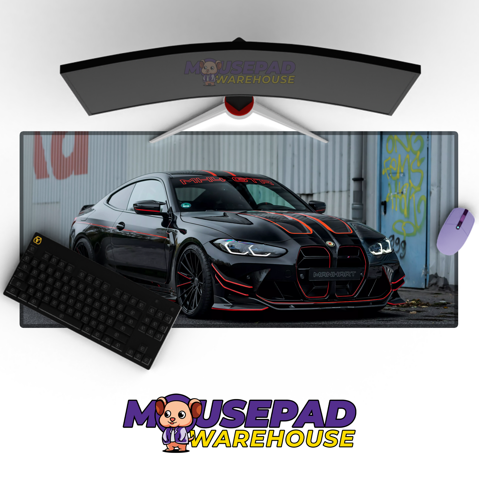 BMW M4 V33 Mousepad Mockup