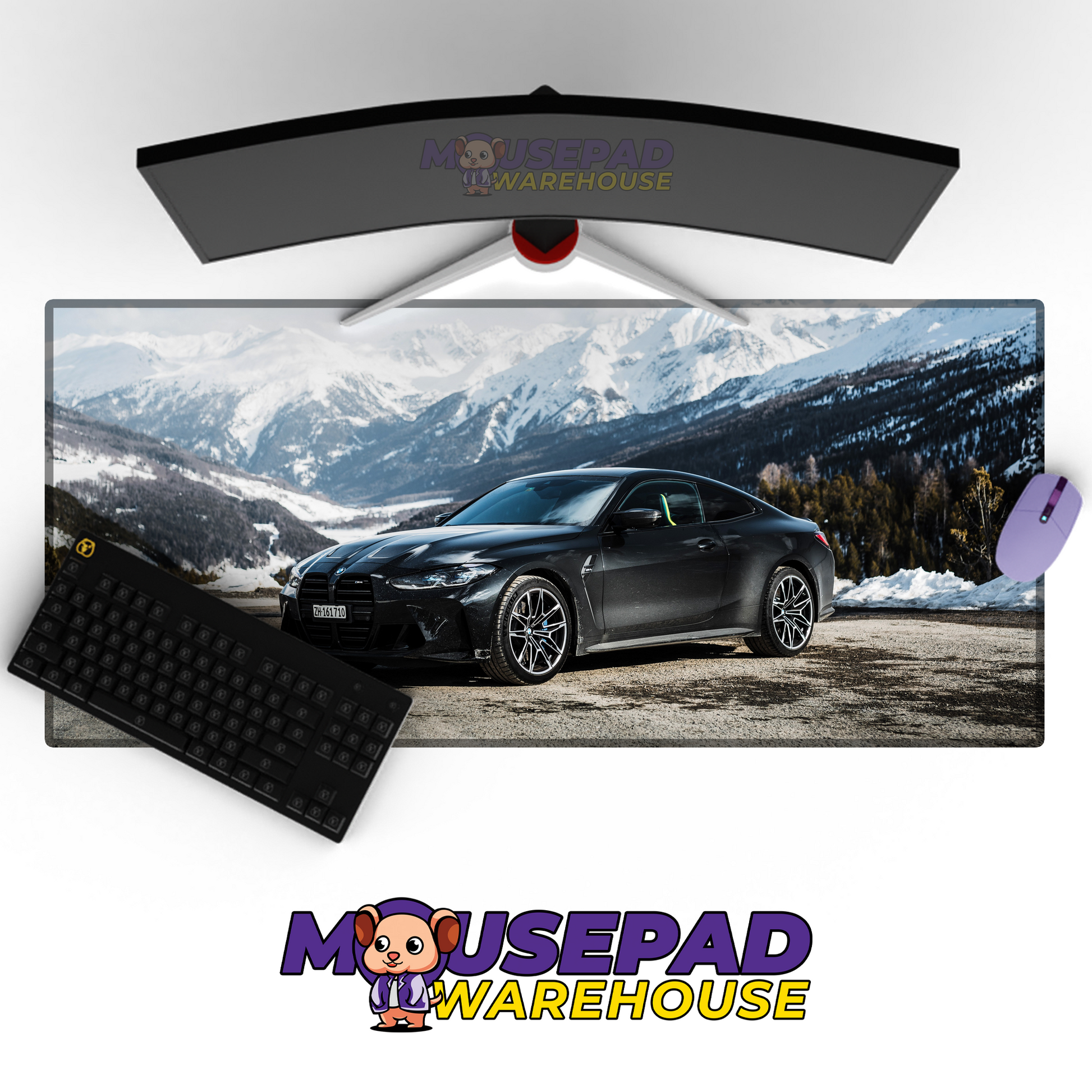 BMW M4 V35 Mousepad Mockup