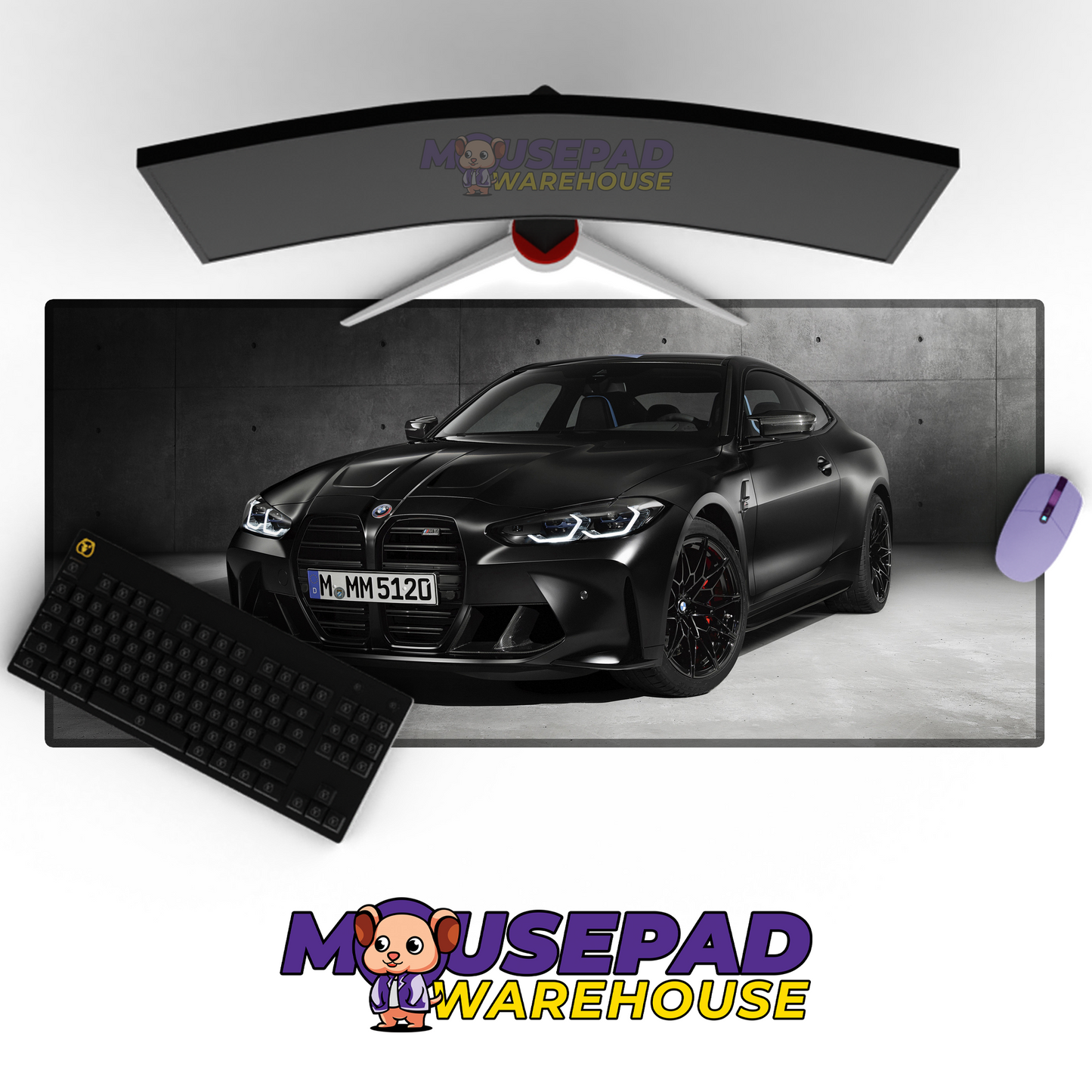 BMW M4 V4 Mousepad Mockup