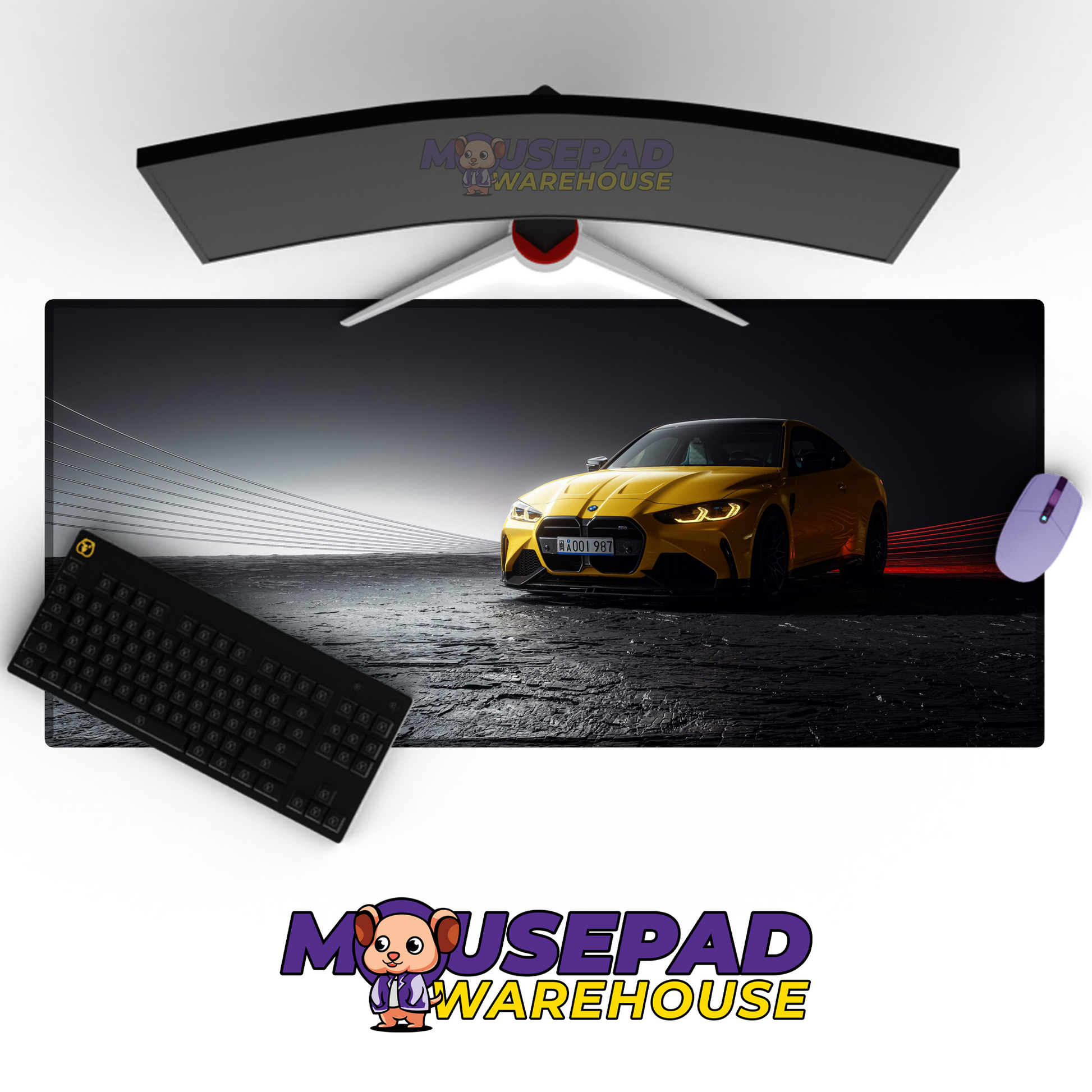 BMW M4 V7 Mousepad Mockup
