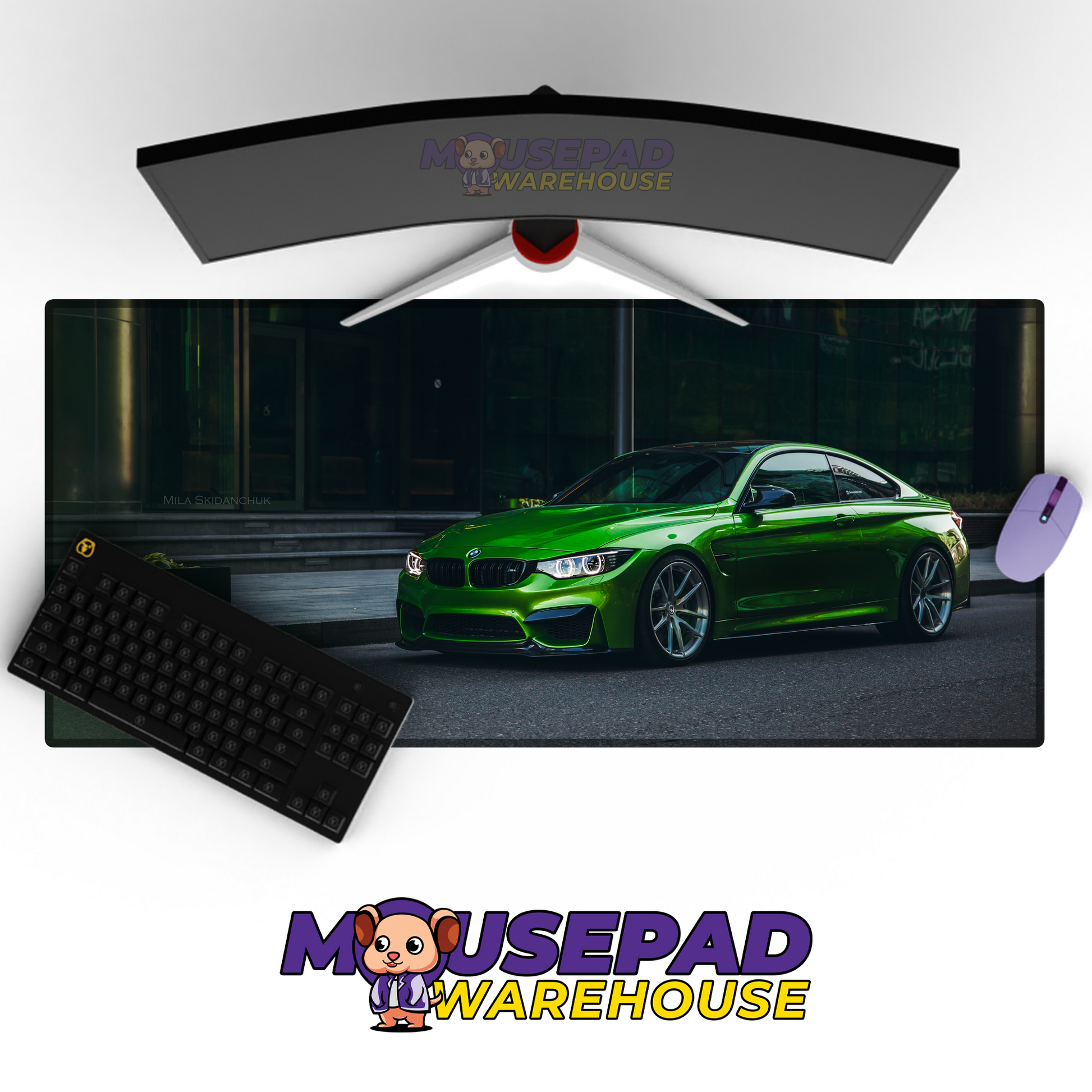 BMW M4 V8 Mousepad Mockup
