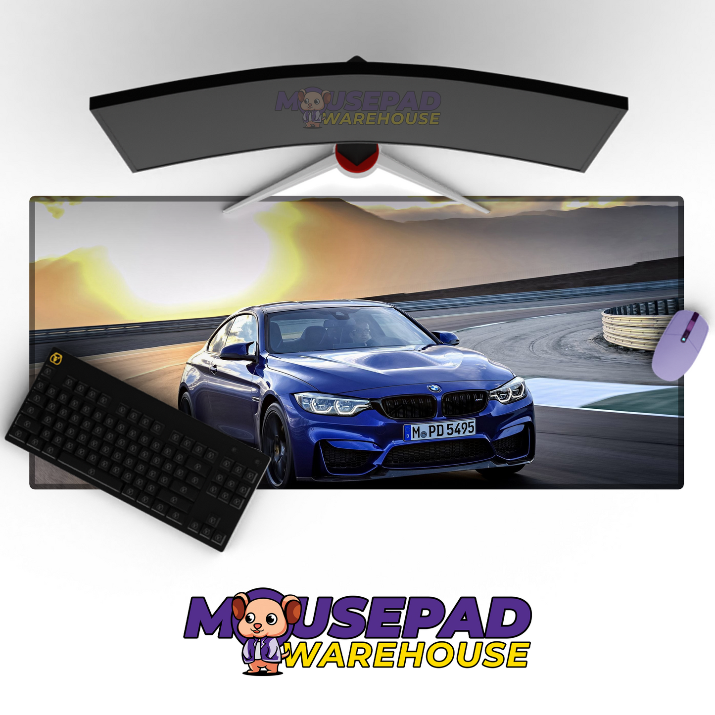 BMW M4 V9 Mousepad Mockup