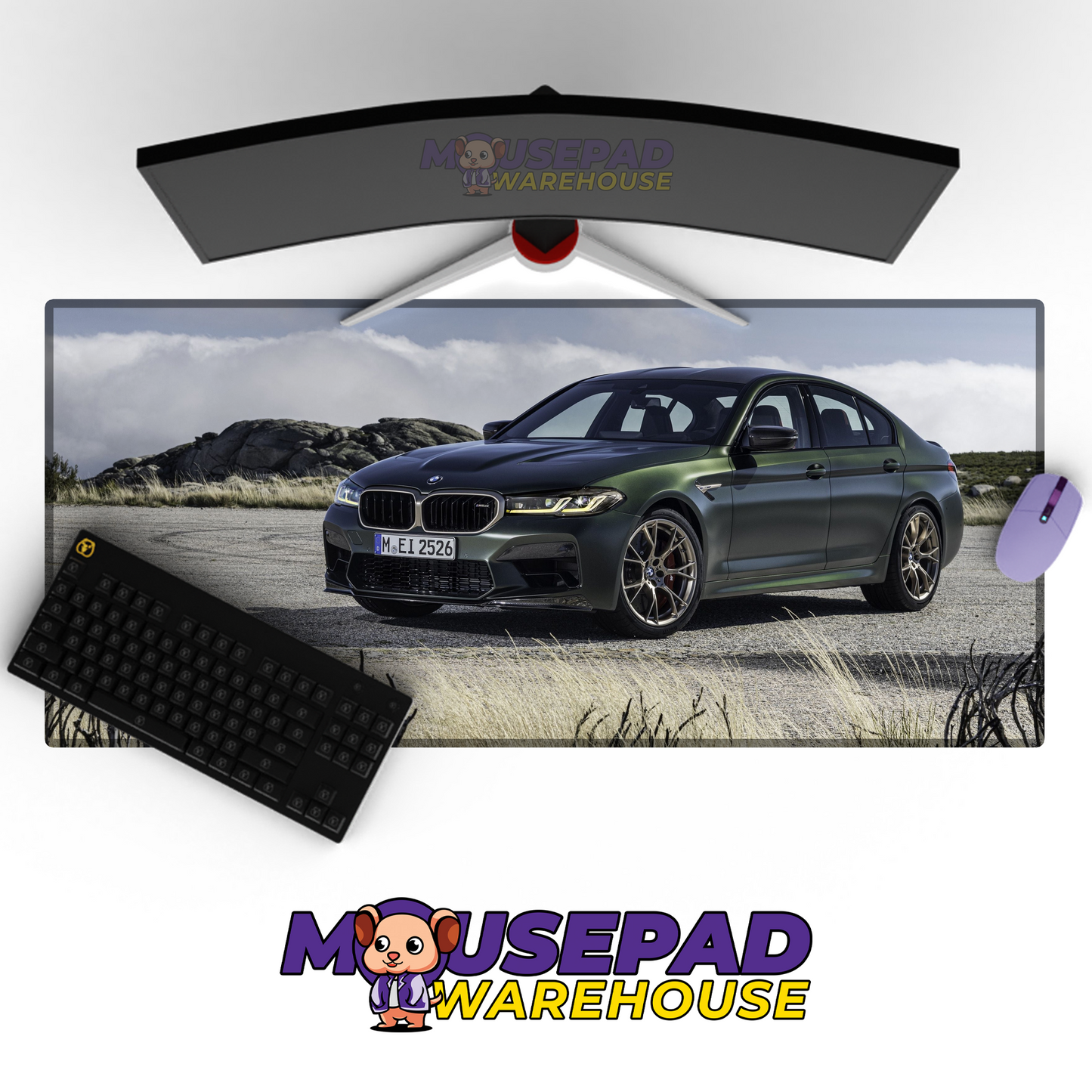 BMW M5 V12 Mousepad Mockup