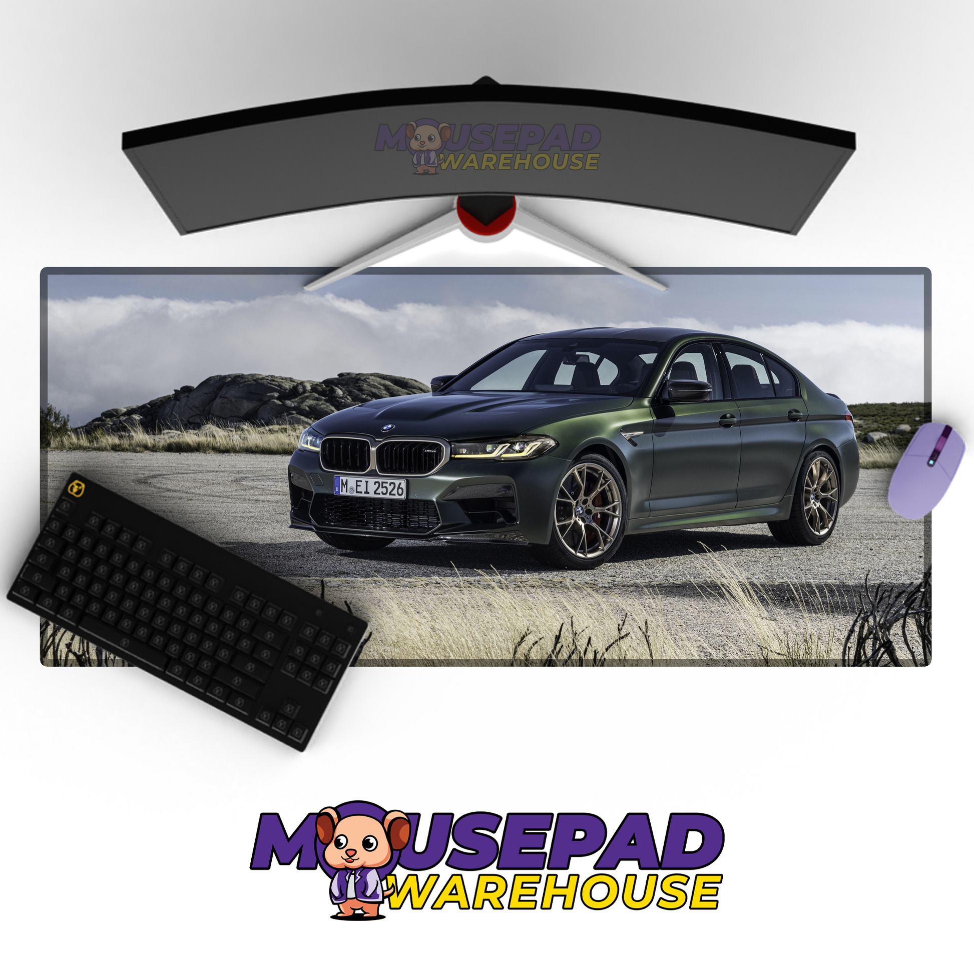 BMW M5 V12 Mousepad Mockup