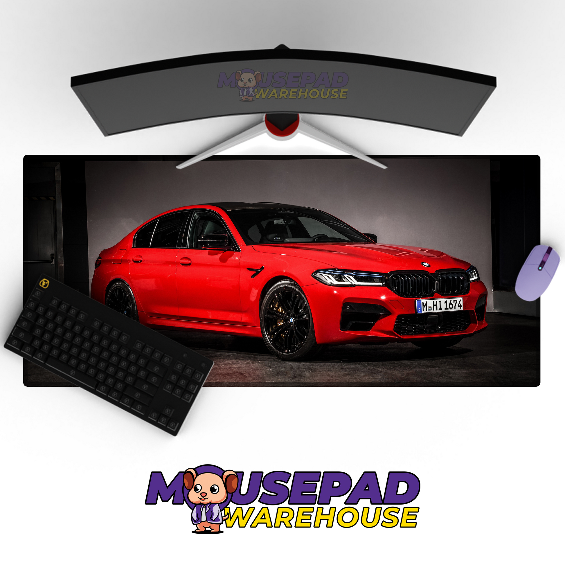 BMW M5 V35 Mousepad Mockup