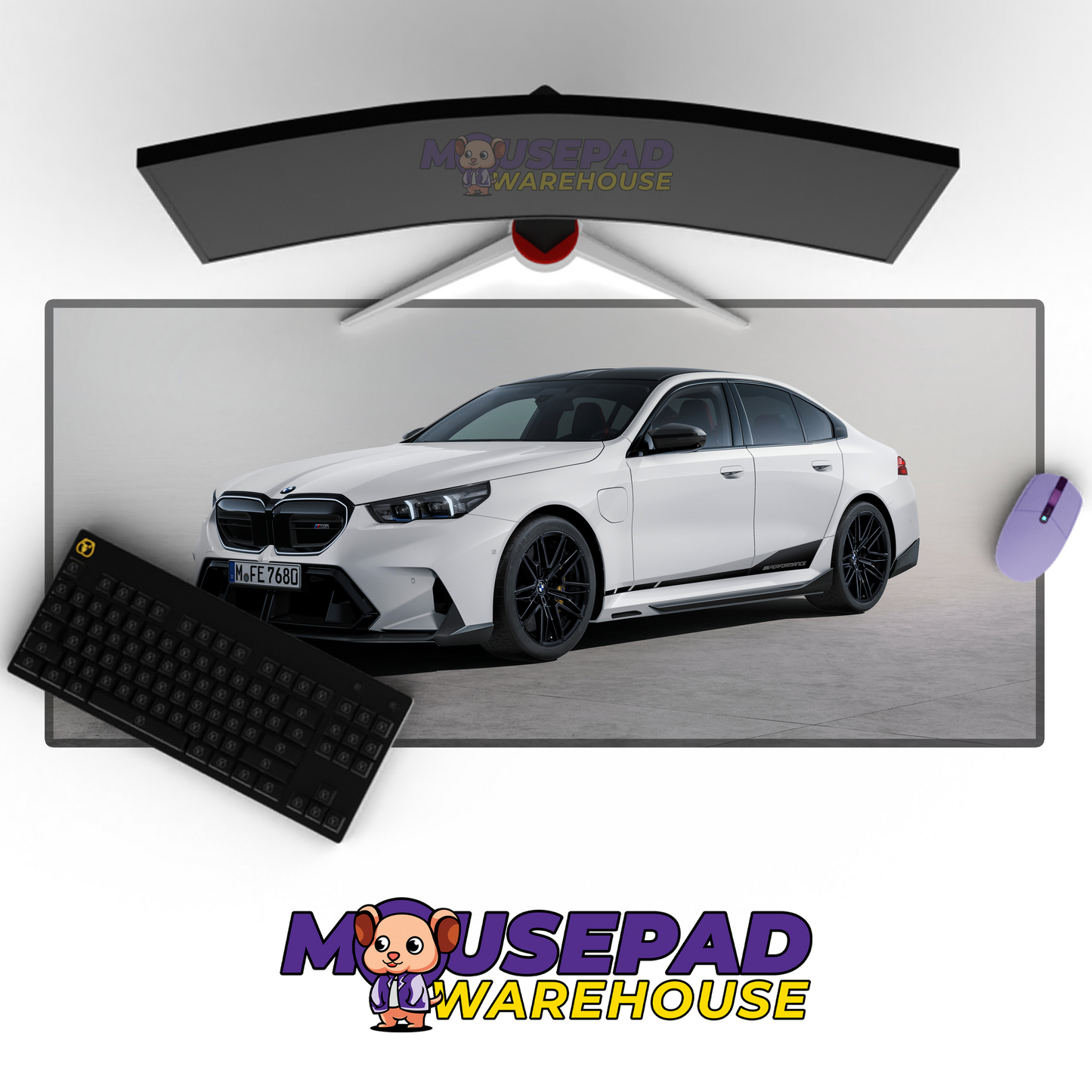 BMW M5 V40 Mousepad Mockup