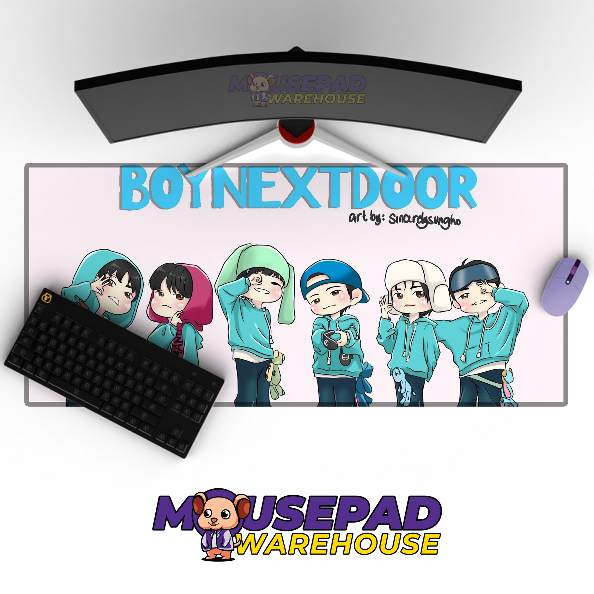 BOYNEXTDOOR V4 Mousepad Mockup
