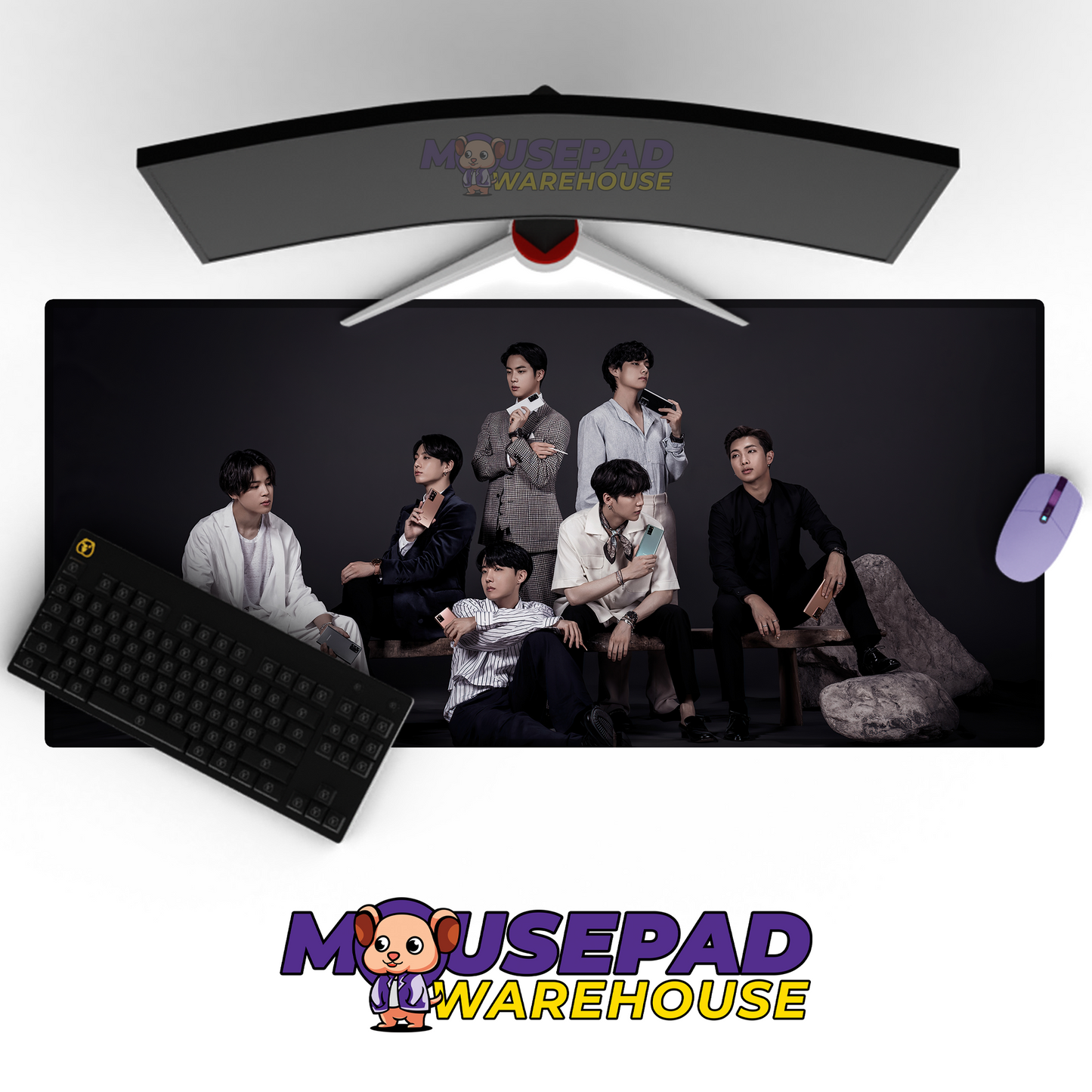 BTS V10 Mousepad Mockup