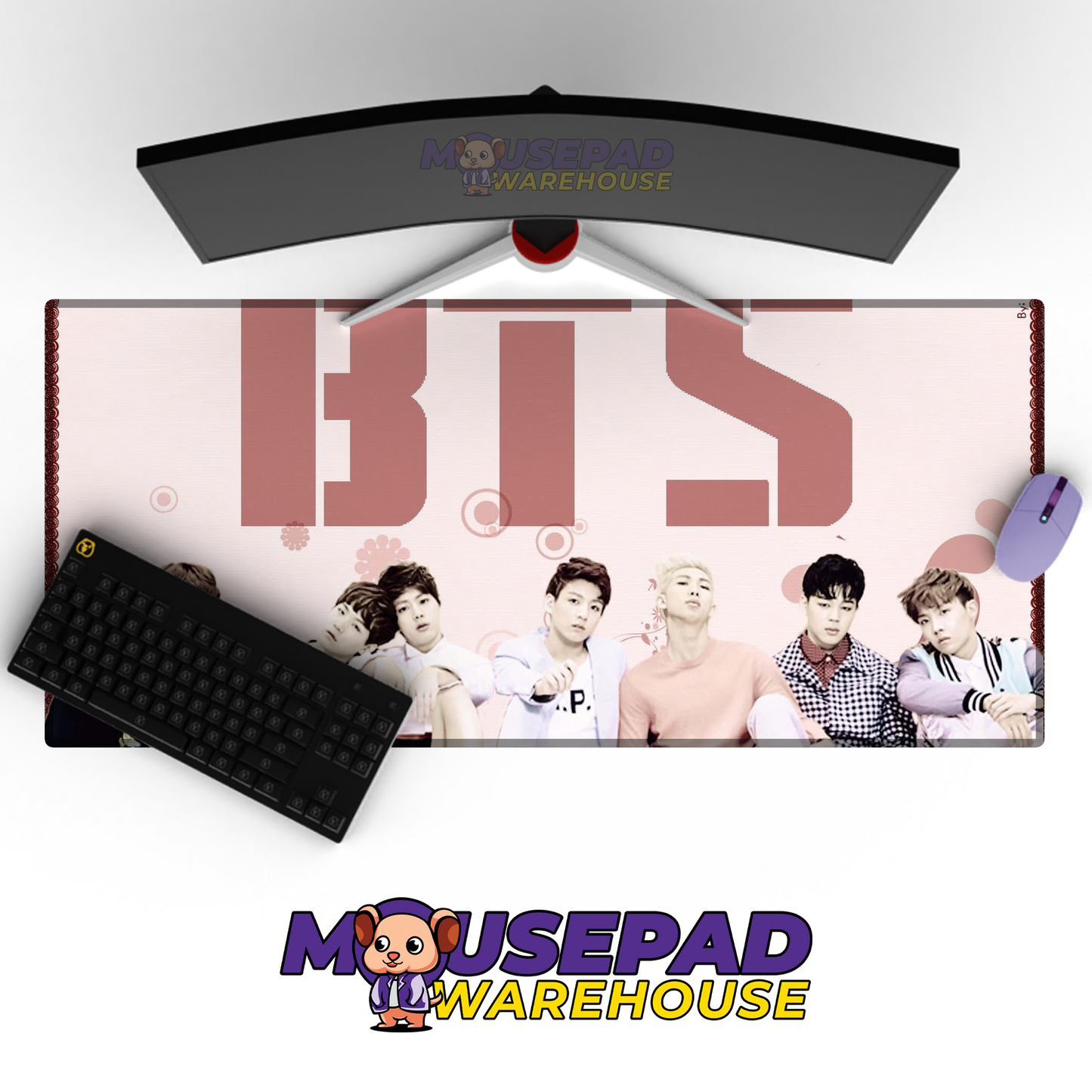 BTS V12 Mousepad Mockup
