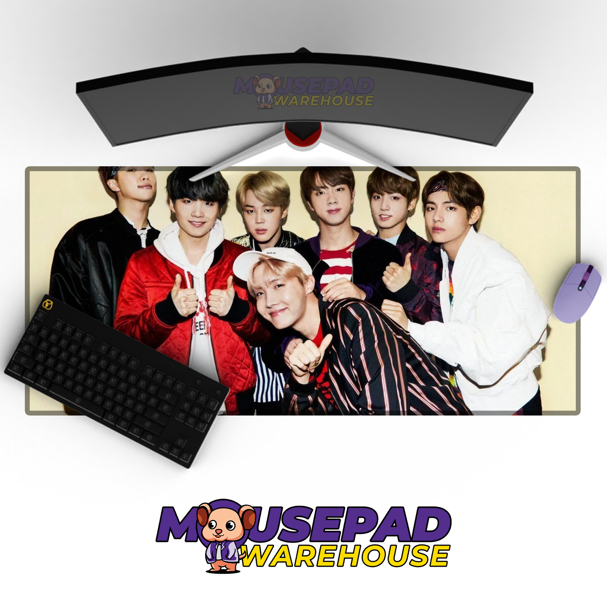 BTS V18 Mousepad Mockup