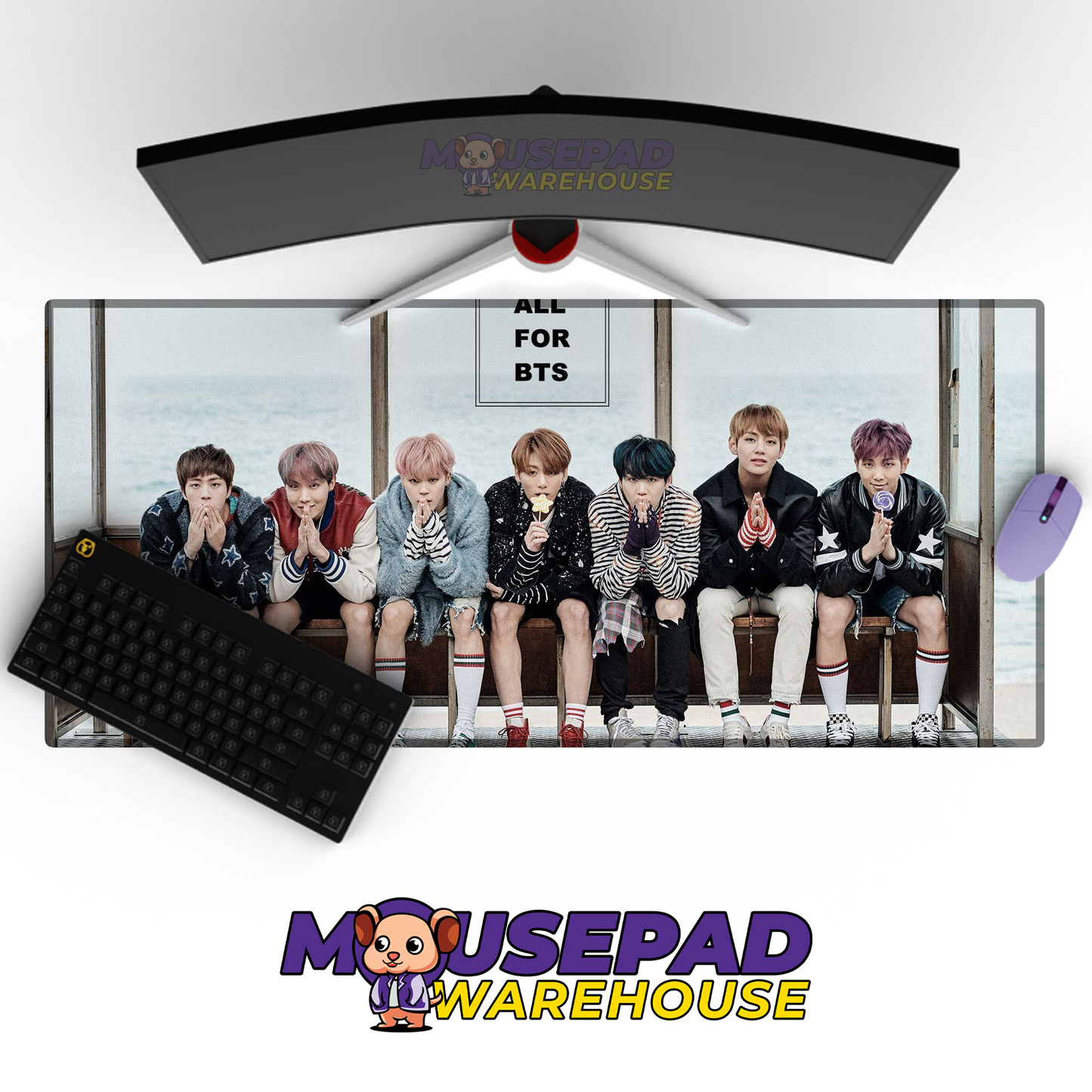 BTS V32 Mousepad Mockup