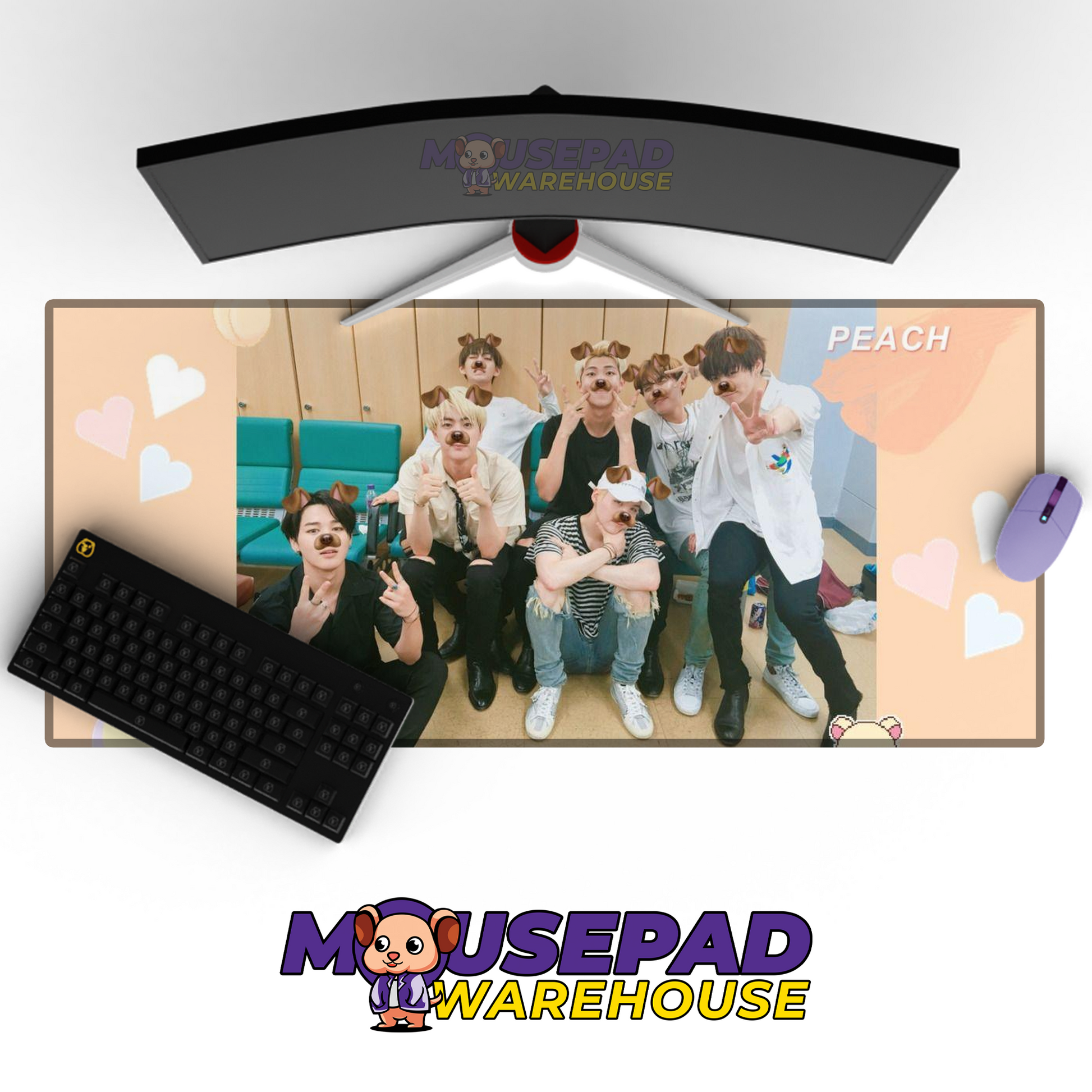 BTS V34 Mousepad Mockup