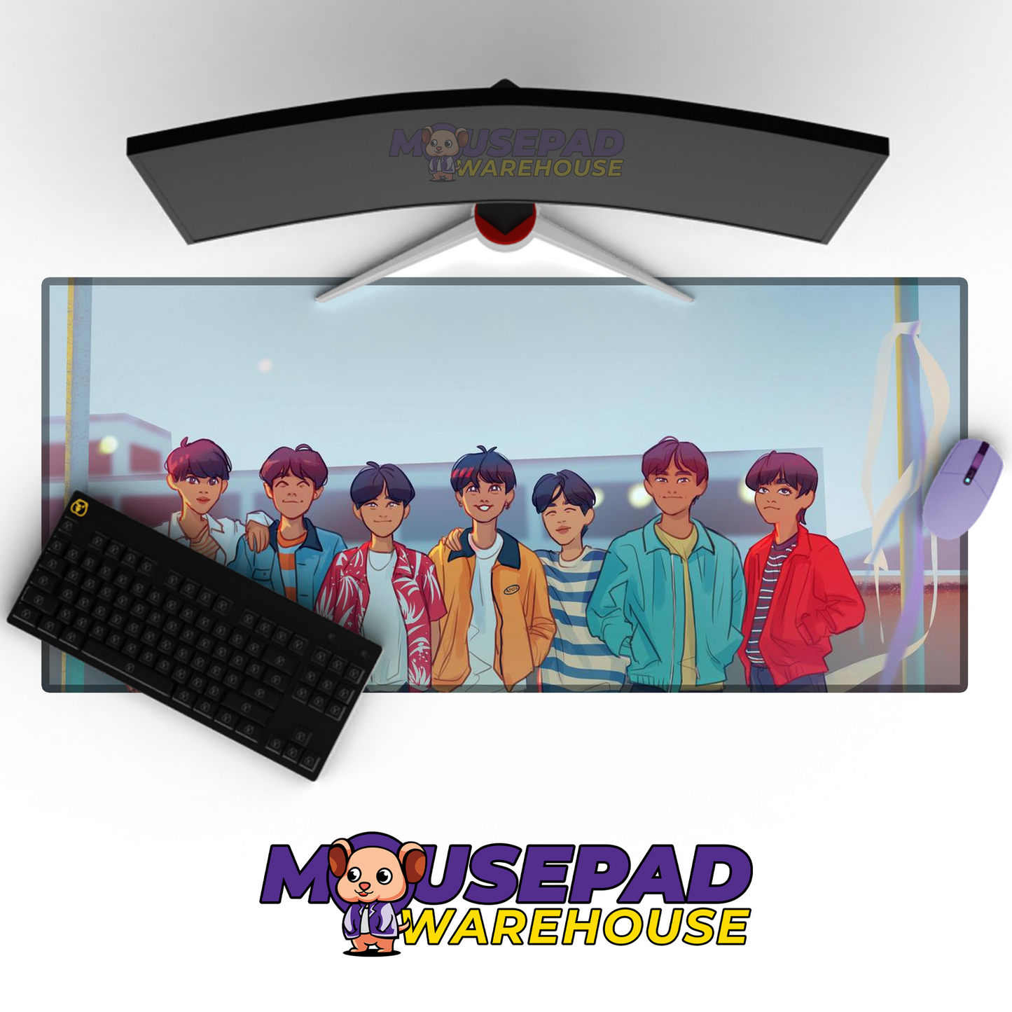 BTS V40 Mousepad Mockup