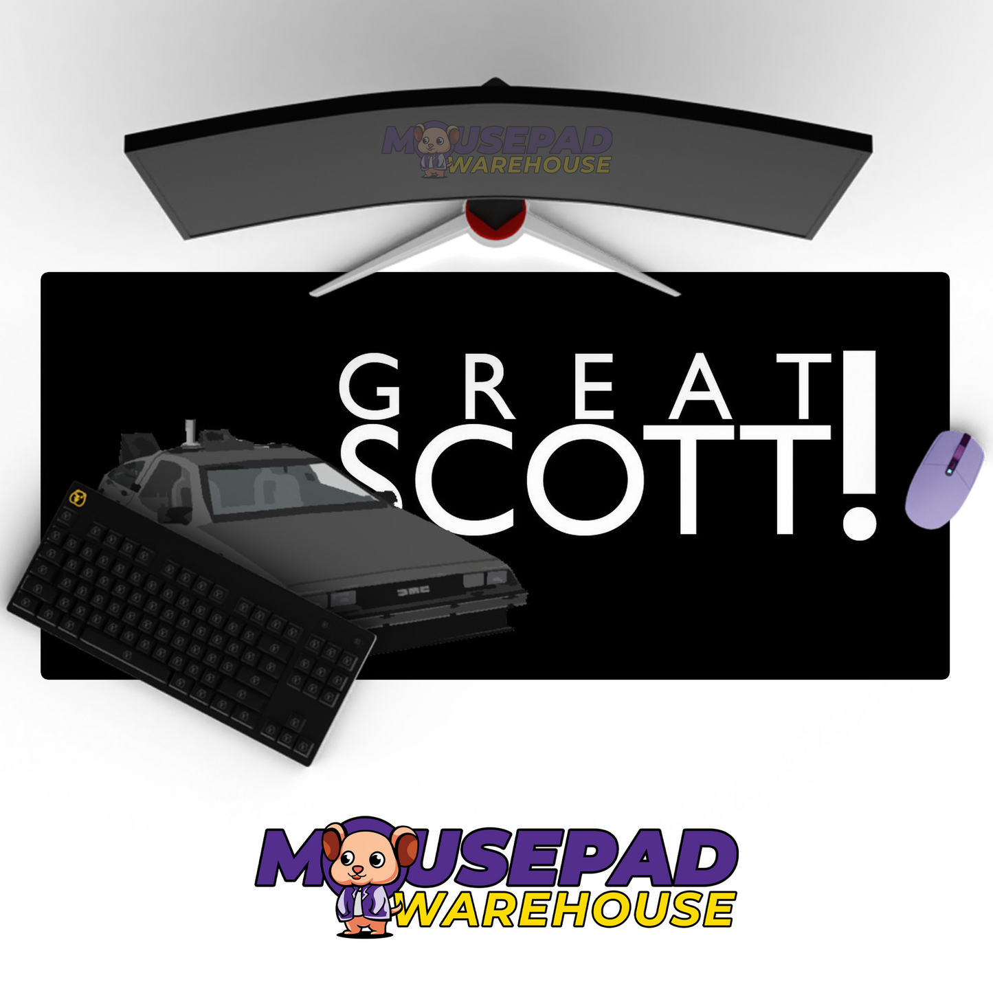 Back to the Future V18 Mousepad Mockup