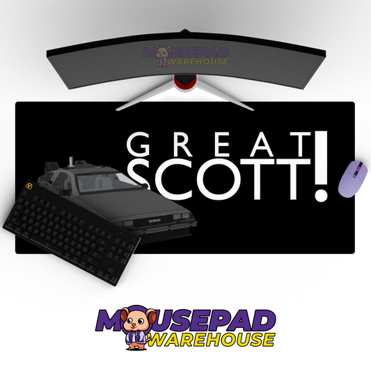 Back to the Future V18 Mousepad Mockup