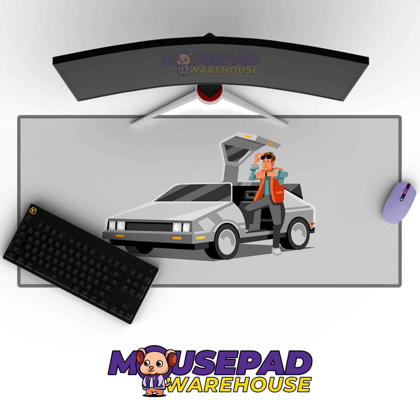 Back to the Future V33 Mousepad Mockup