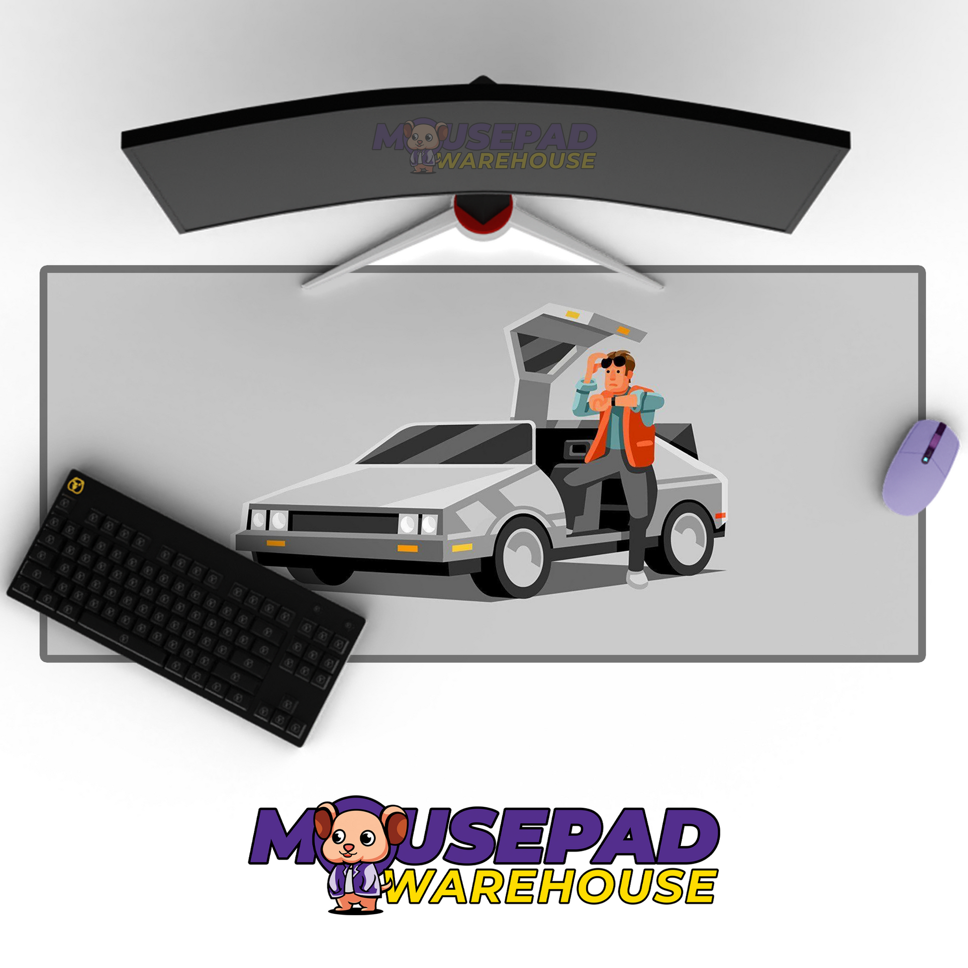 Back to the Future V33 Mousepad Mockup
