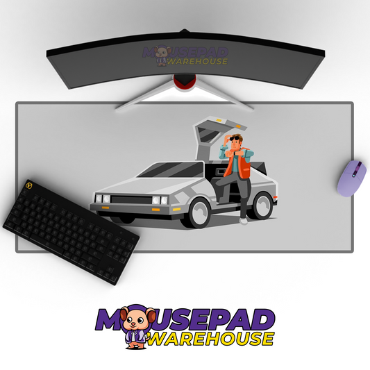 Back to the Future V33 Mousepad Mockup