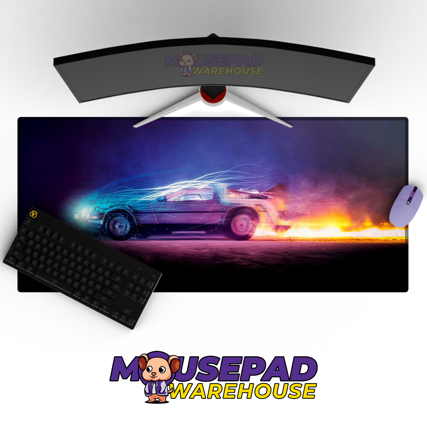 Back to the Future V35 Mousepad Mockup