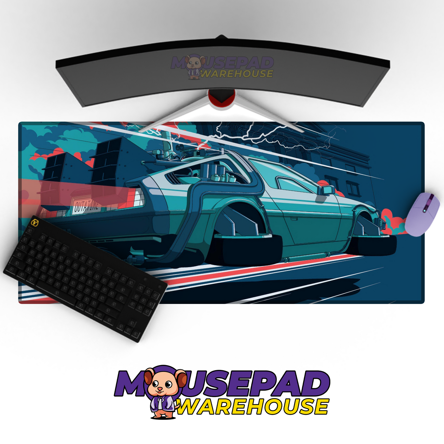 Back to the Future V36 Mousepad Mockup