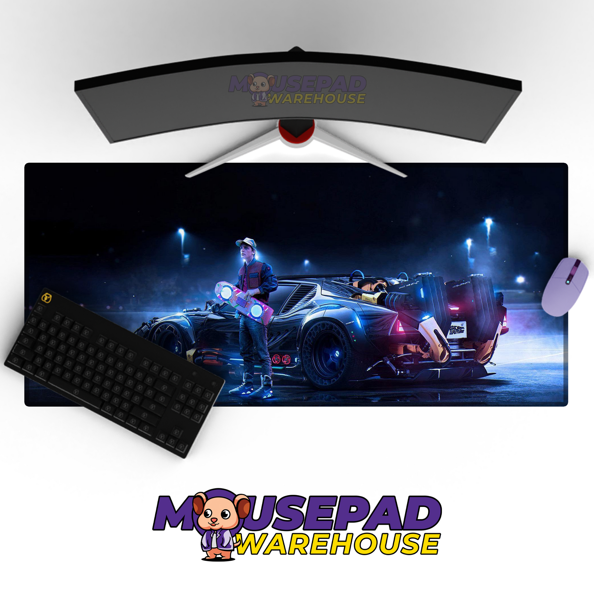 Back to the Future V39 Mousepad Mockup