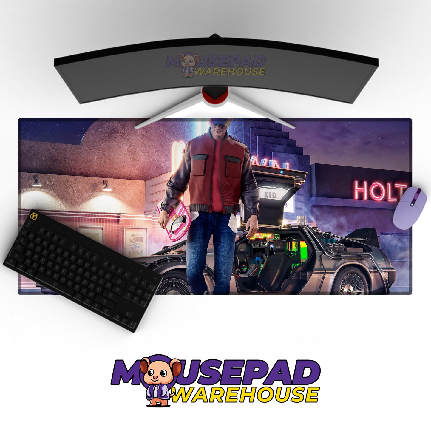 Back to the Future V4 Mousepad Mockup