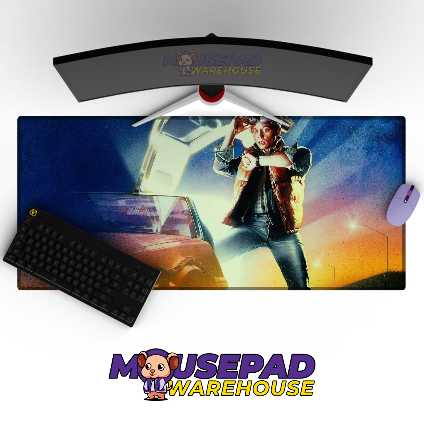 Back to the Future V9 Mousepad Mockup