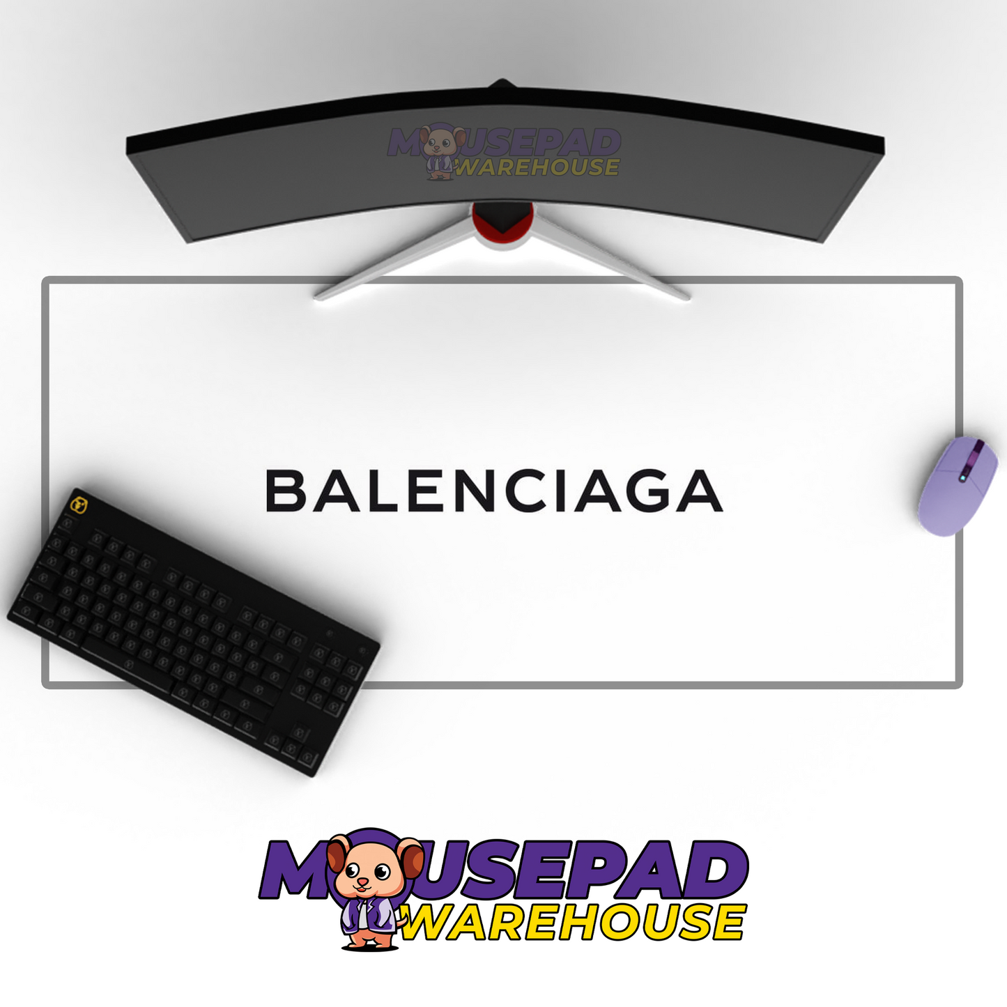 Balenciaga V2 Mousepad Mockup