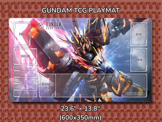 Banshee DM Gundam TCG Playmat Mockup
