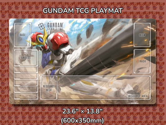Barbatos Lupus Gundam TCG Playmat Mockup