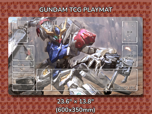 Barbatos Lupus MG Gundam TCG Playmat Mockup