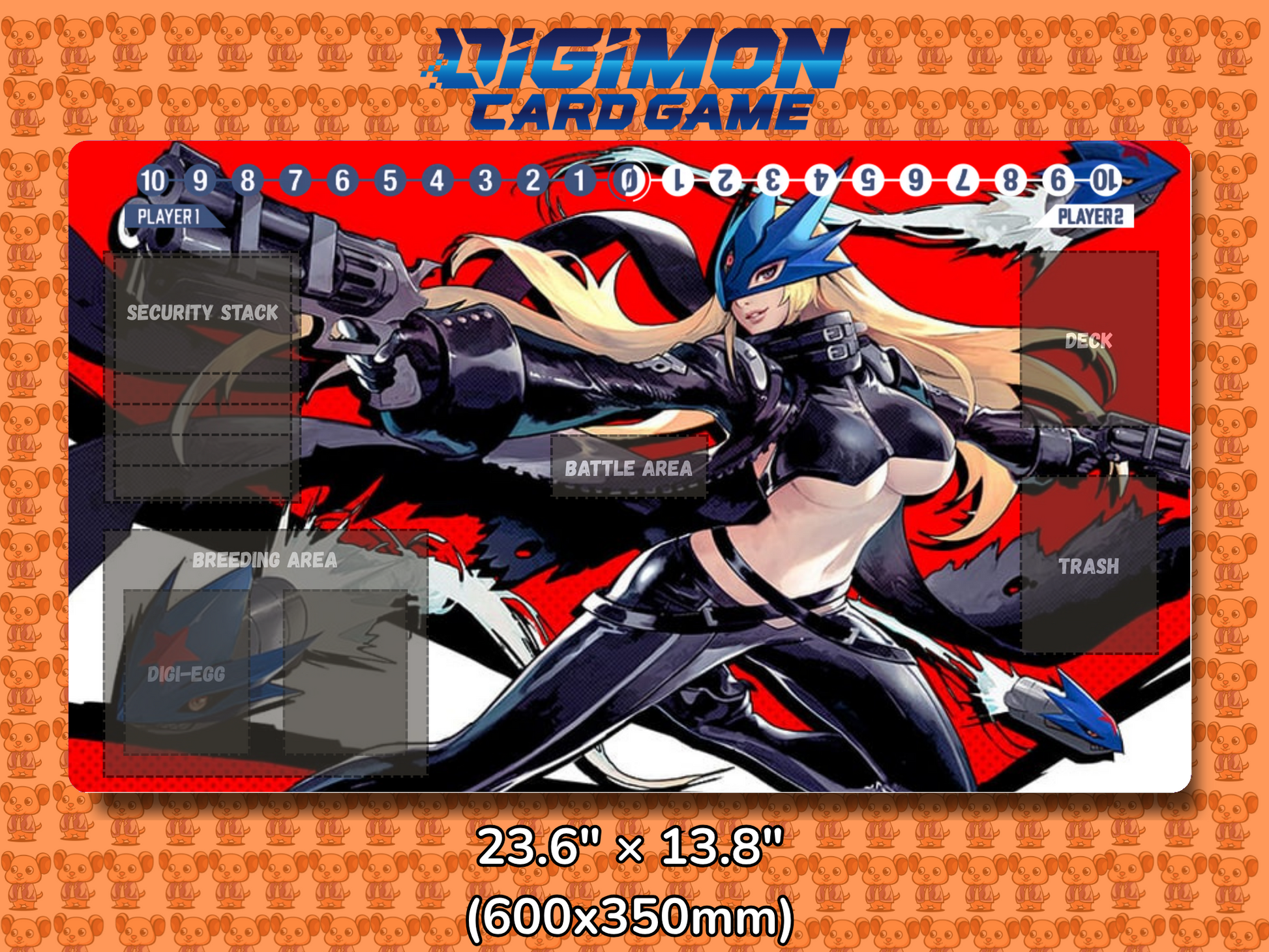 Beelstarmon Digimon Card Game Playmat Mockup