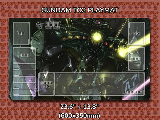 Big Zam Gundam TCG Playmat Mockup