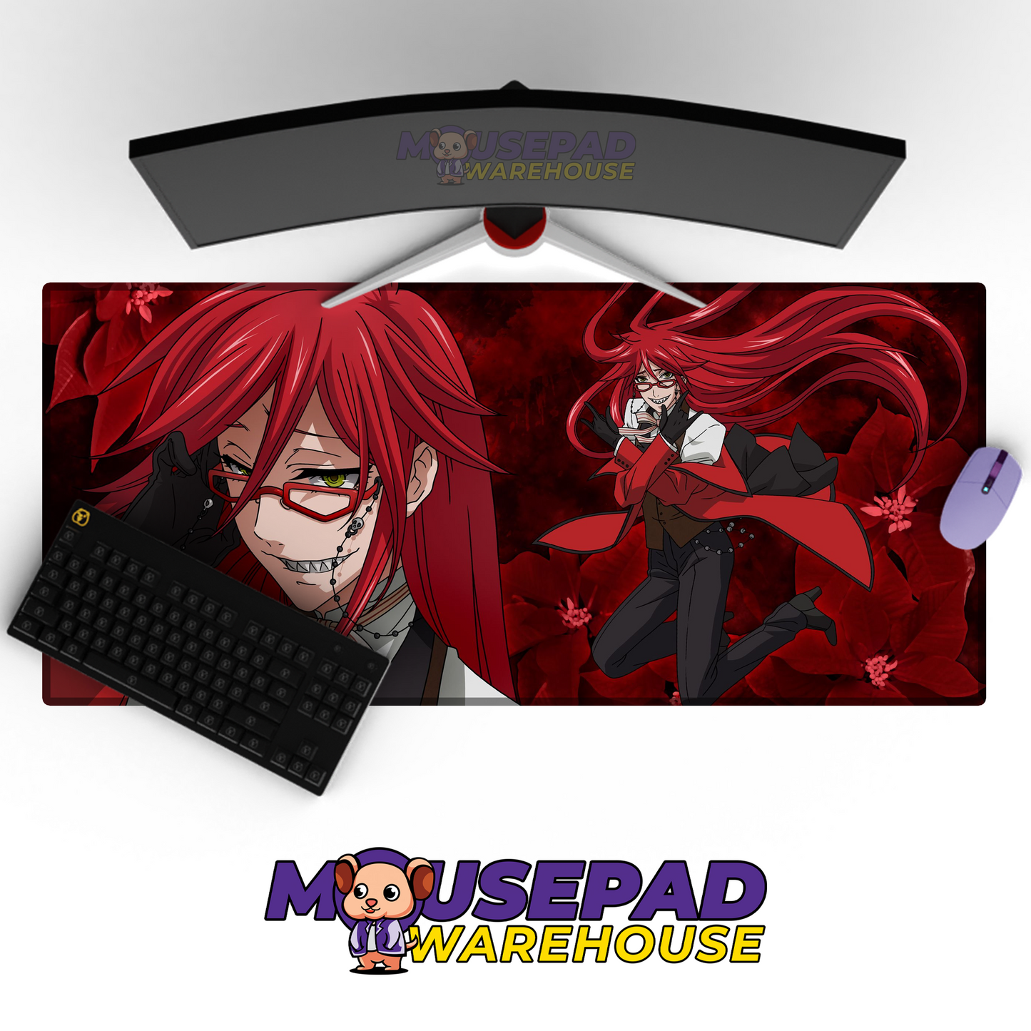Black Butler V15 Mousepad Mockup