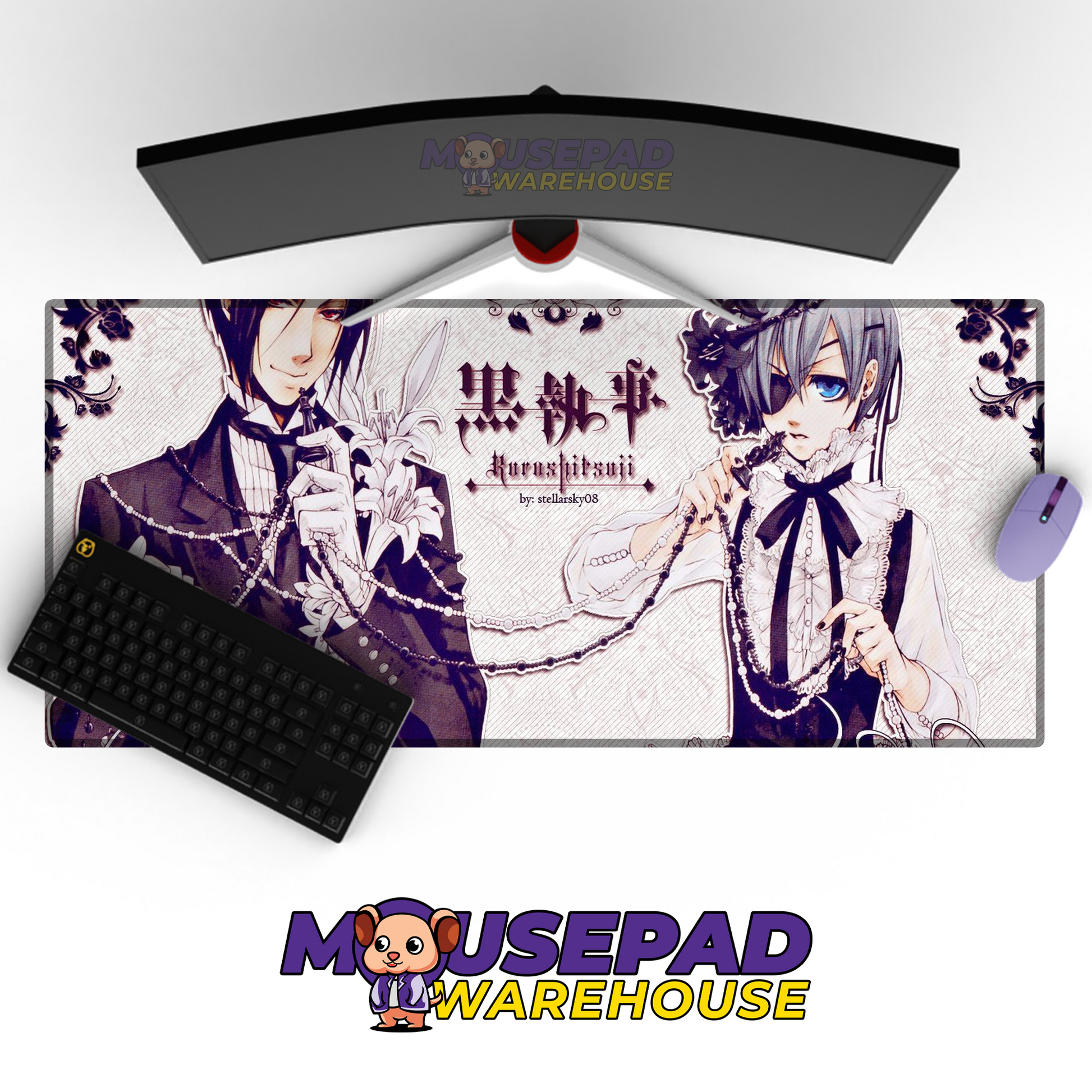 Black Butler V21 Mousepad Mockup