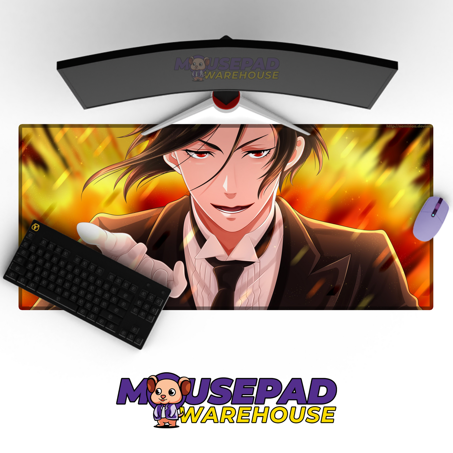 Black Butler V32 Mousepad Mockup