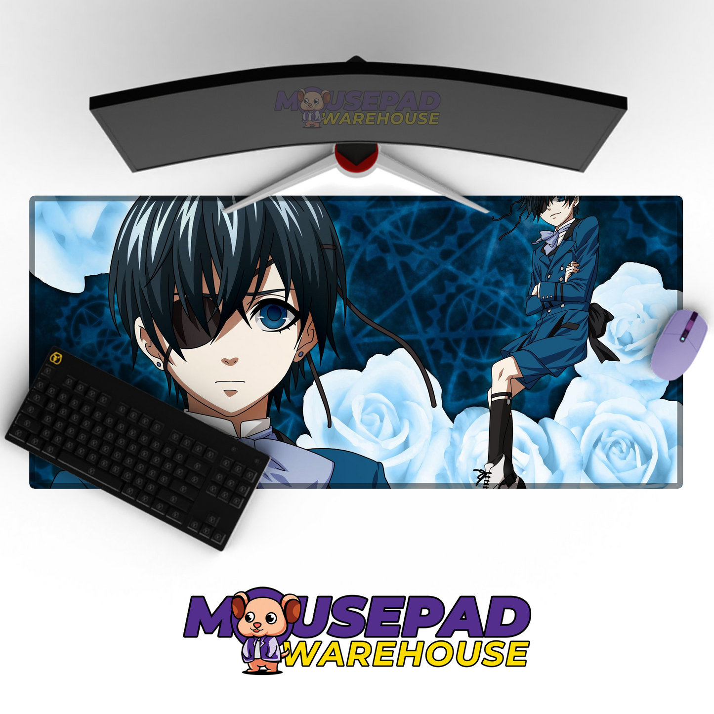 Black Butler V35 Mousepad Mockup