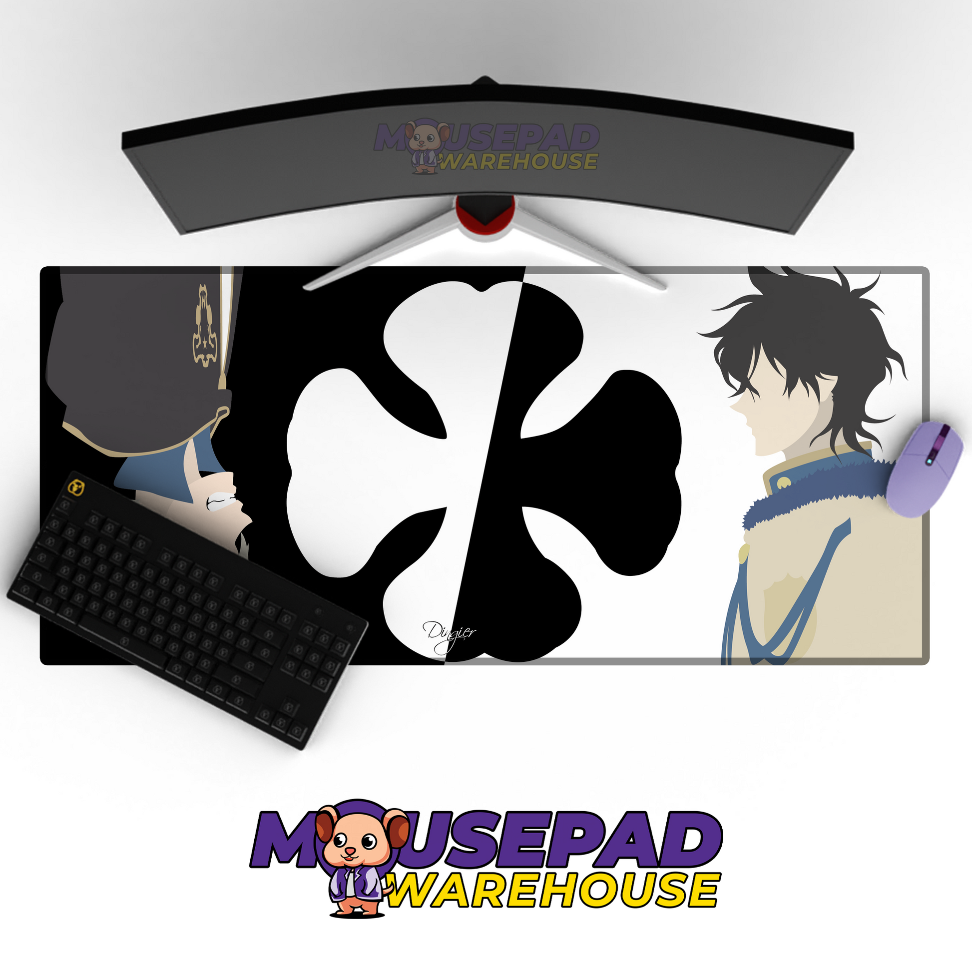 Black Clover V18 Mousepad Mockup